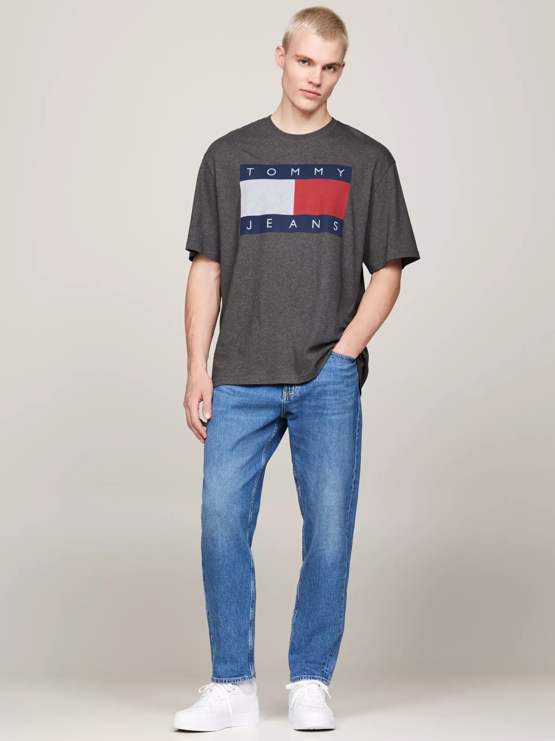 Tommy Hilfiger T-Shirty^T-shirt Oversize Z Flagą Tommy