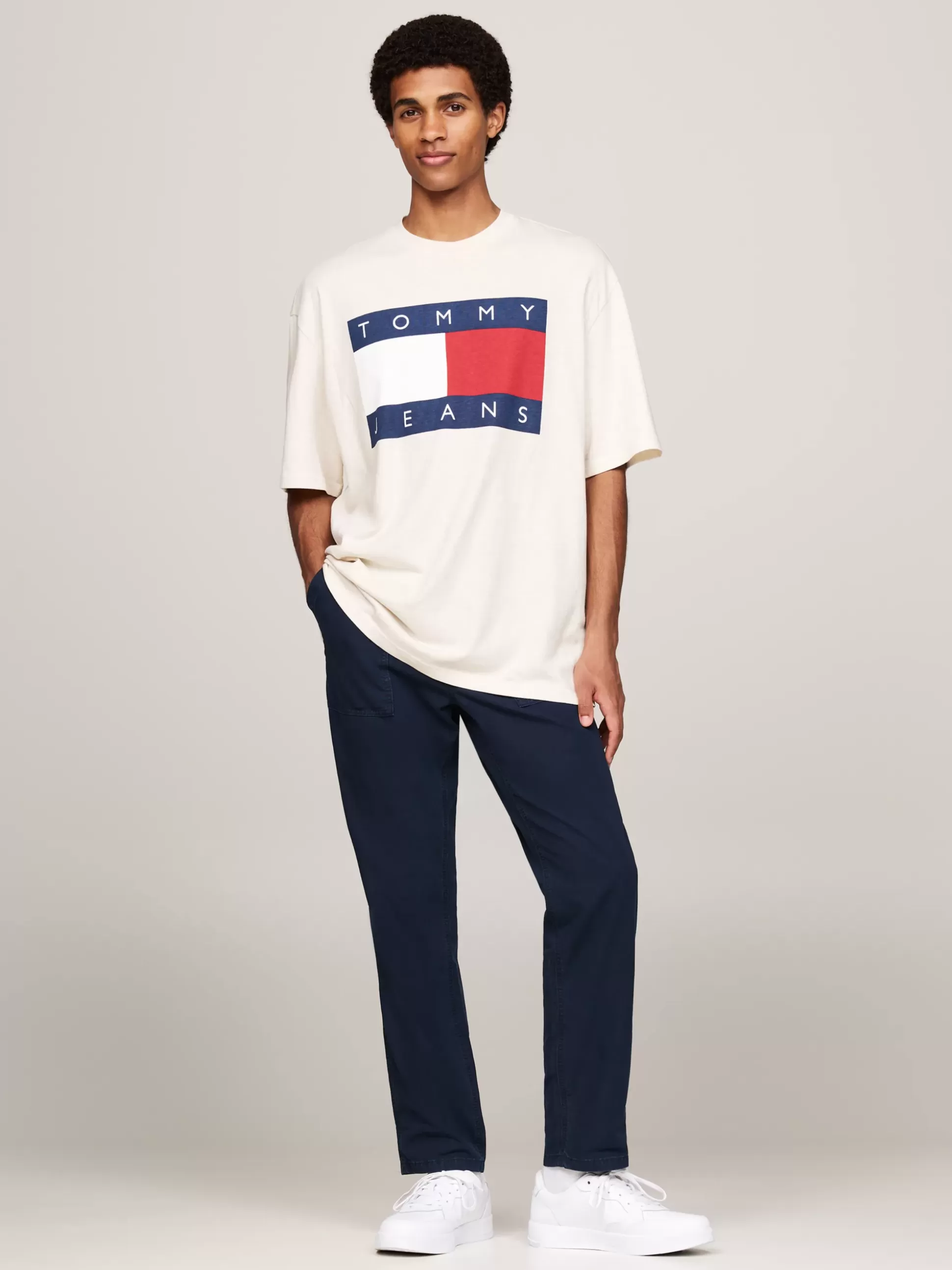 Tommy Hilfiger T-Shirty^T-shirt Oversize Z Flagą Tommy