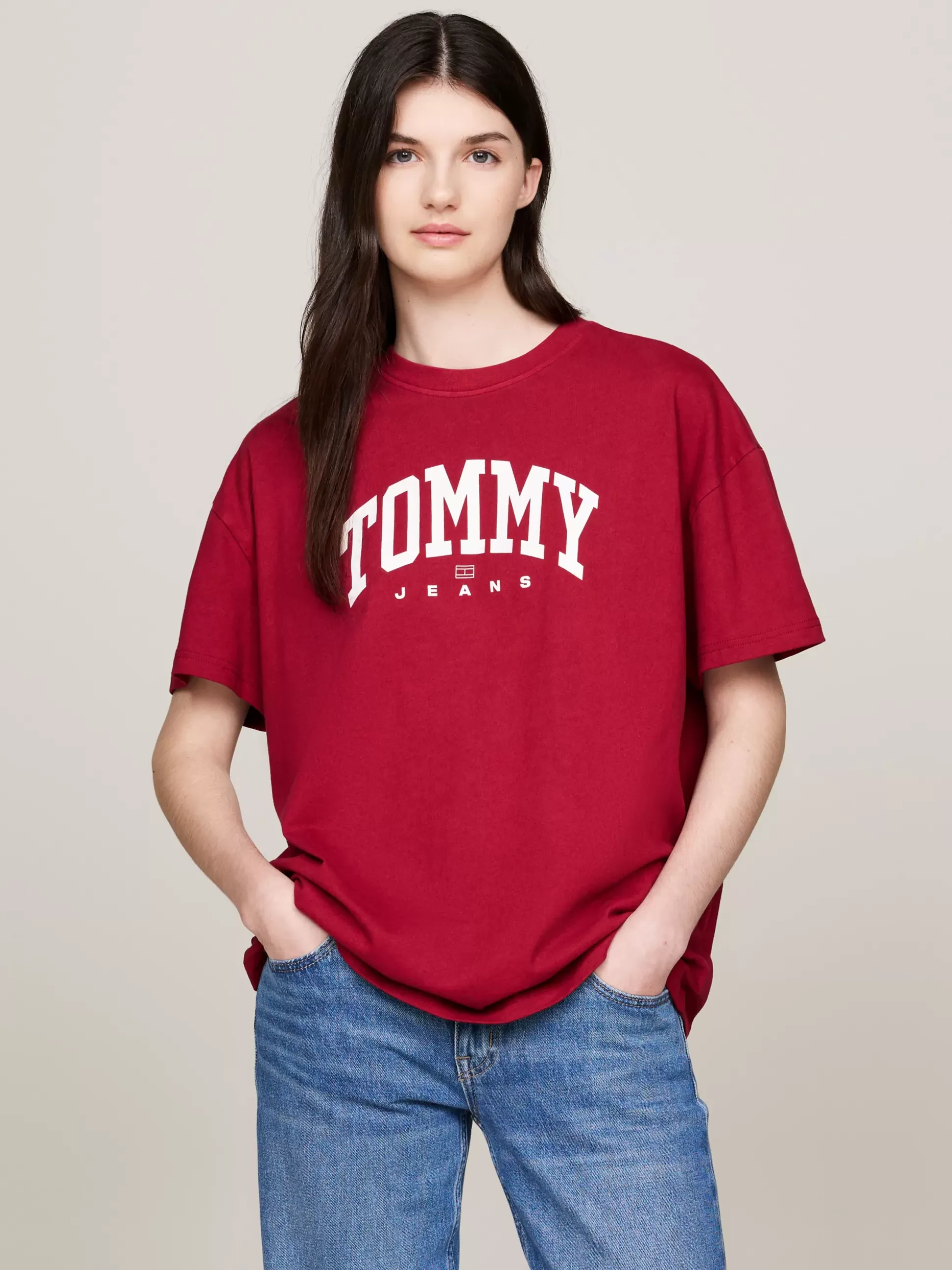 Tommy Hilfiger T-Shirty^T-shirt Oversize Z Logo W Stylu Varsity