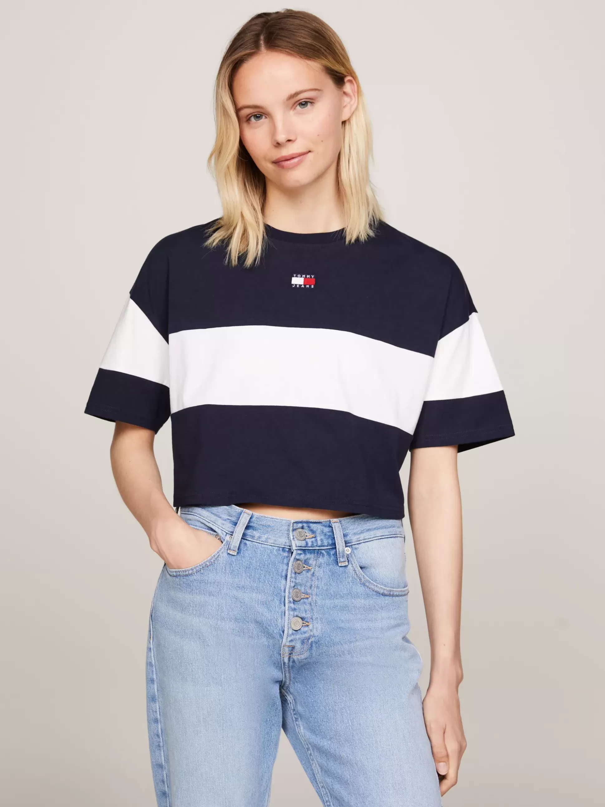 Tommy Hilfiger T-Shirty^T-shirt W Bloki Kolorów Z Naszywką