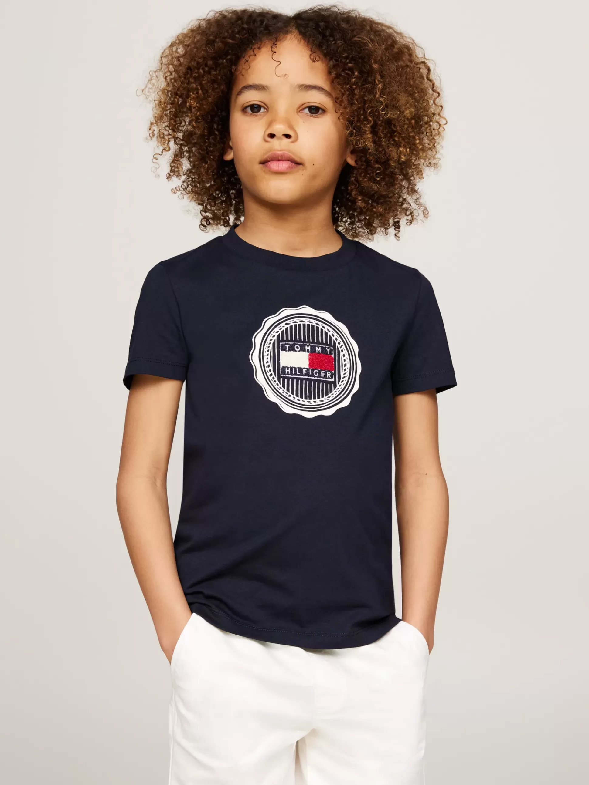 Dzieci Tommy Hilfiger T-Shirty I Koszulki Polo^T-shirt Z Aplikacją W Kształcie Pieczęci