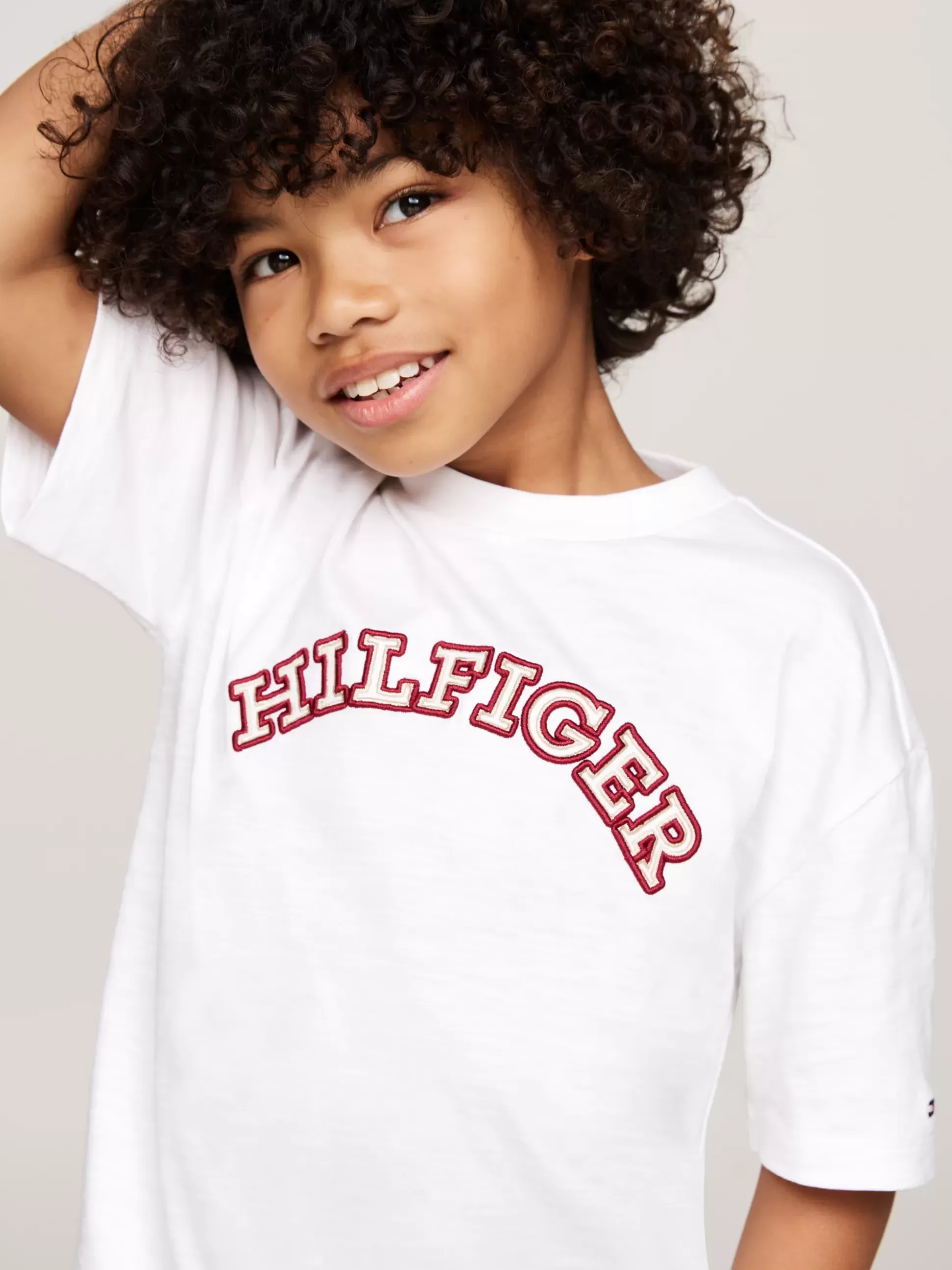Dzieci Tommy Hilfiger T-Shirty I Koszulki Polo^T-shirt Z Aplikacją Z Logo Hilfiger Monotype