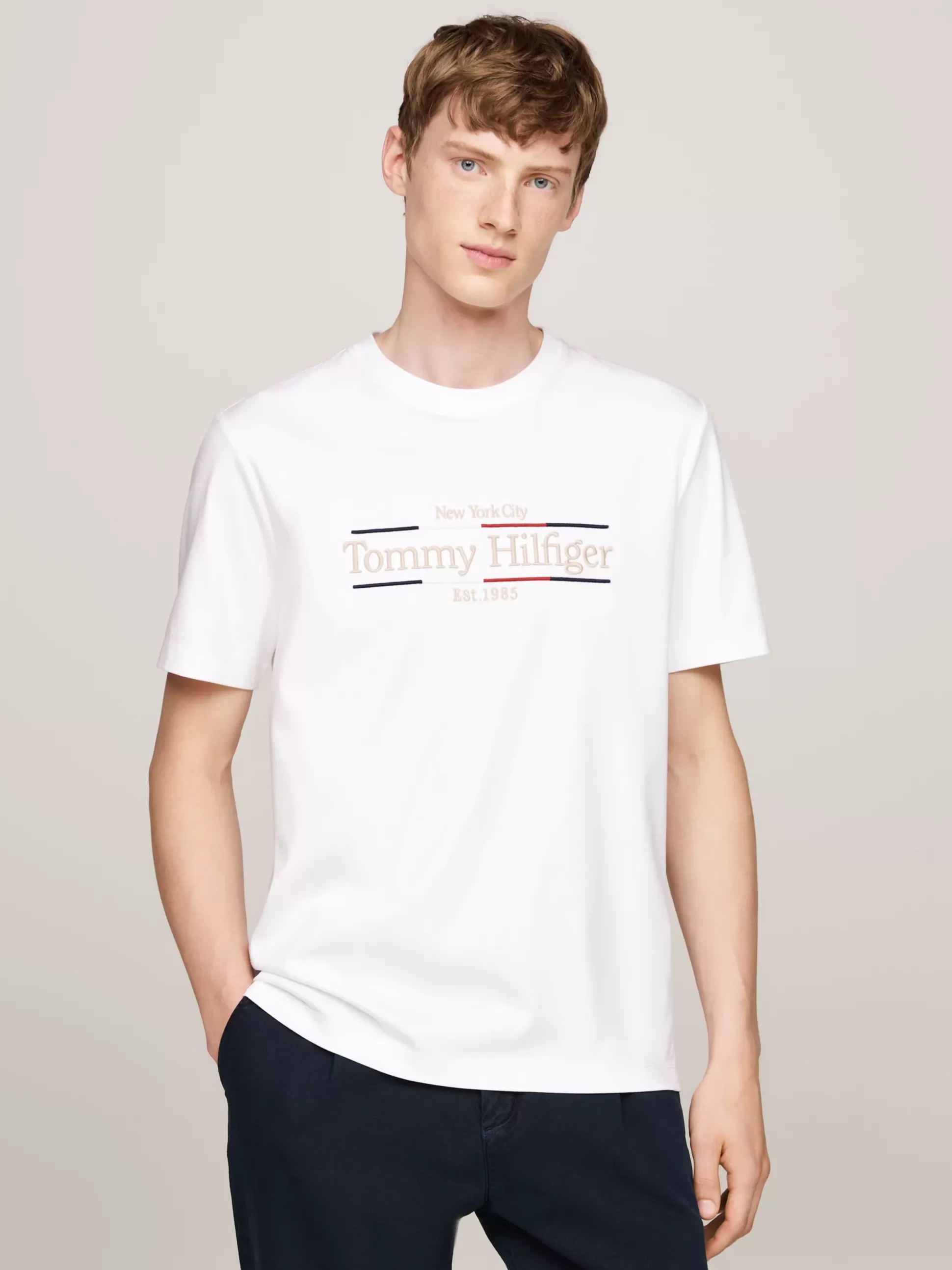 Tommy Hilfiger T-Shirty^T-shirt Z Bawełny Interlock Z Logo