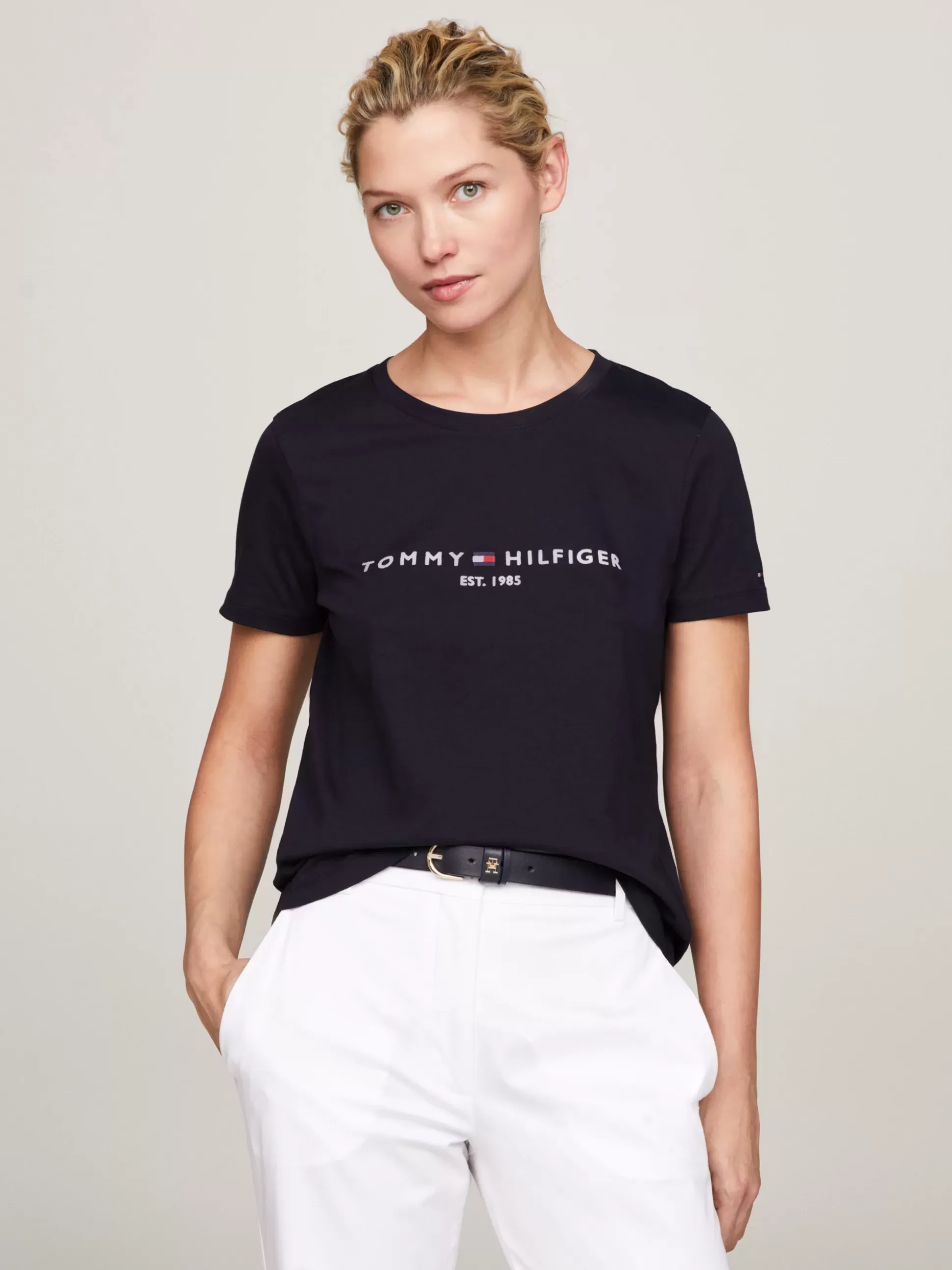 Tommy Hilfiger T-Shirty^T-shirt Z Bawełny Z Logo