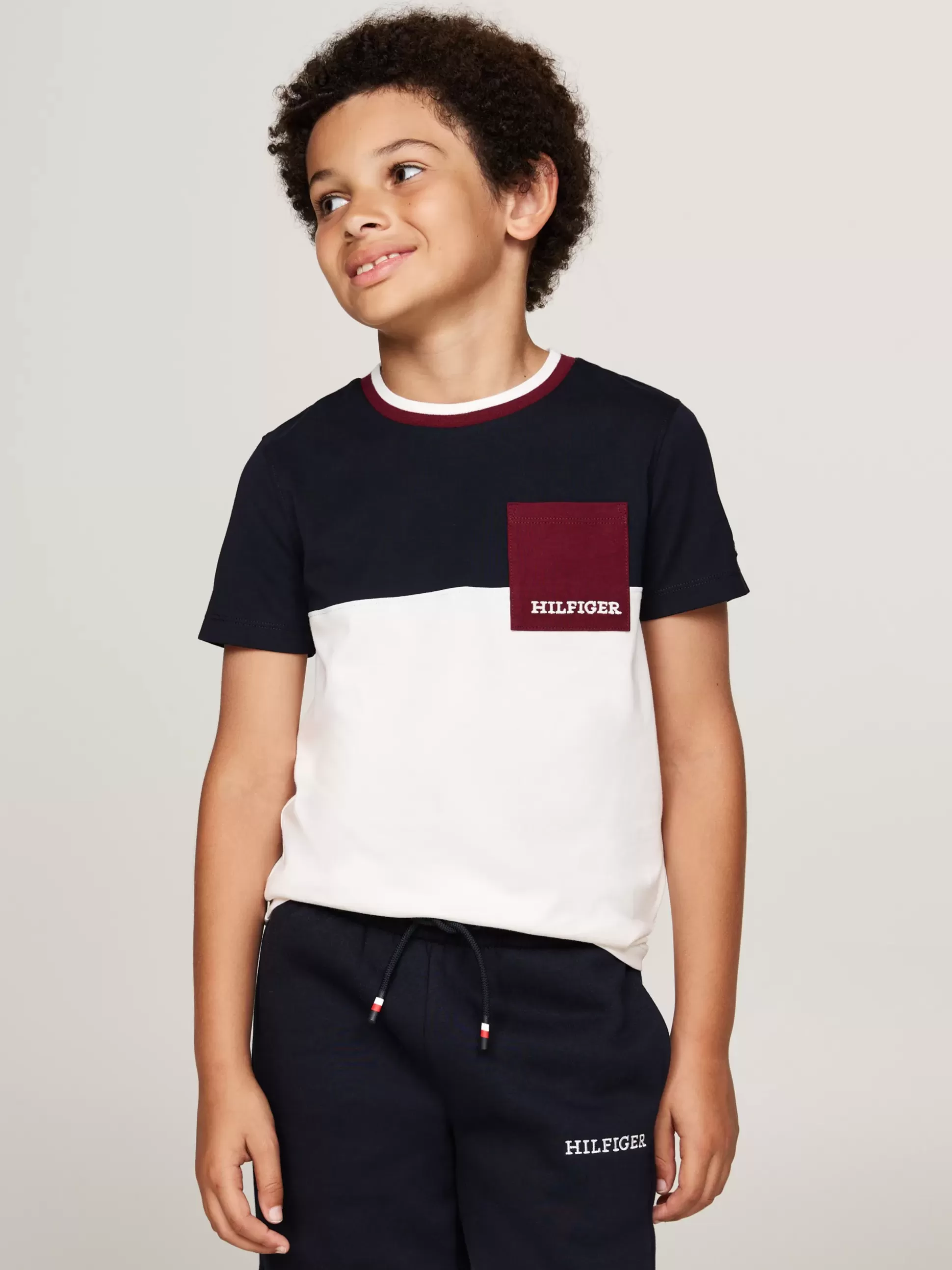 Dzieci Tommy Hilfiger T-Shirty I Koszulki Polo^T-shirt Z Blokami Kolorów I Logo