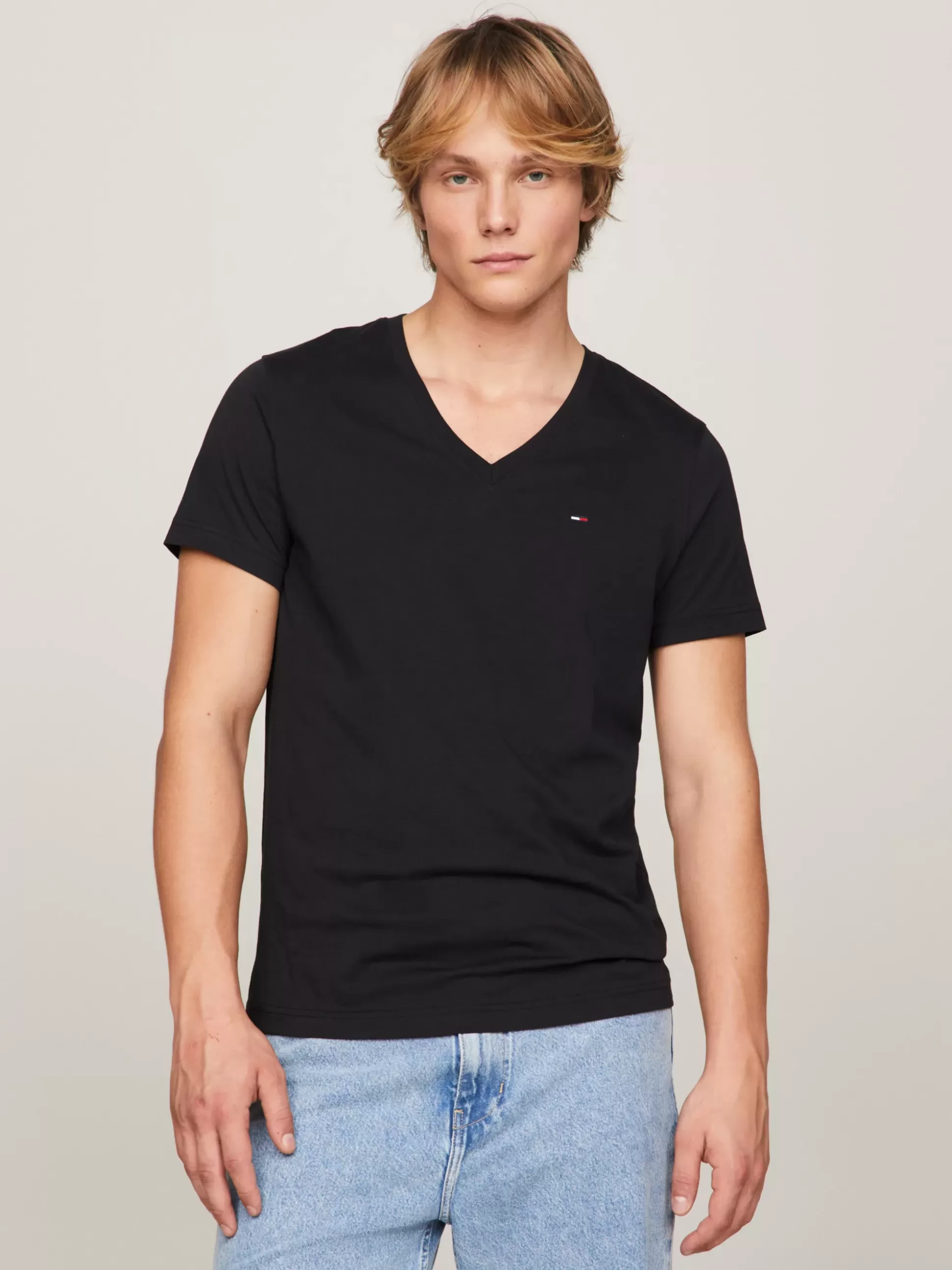 Tommy Hilfiger T-Shirty^T-shirt Z Dekoltem W Kształcie Litery V