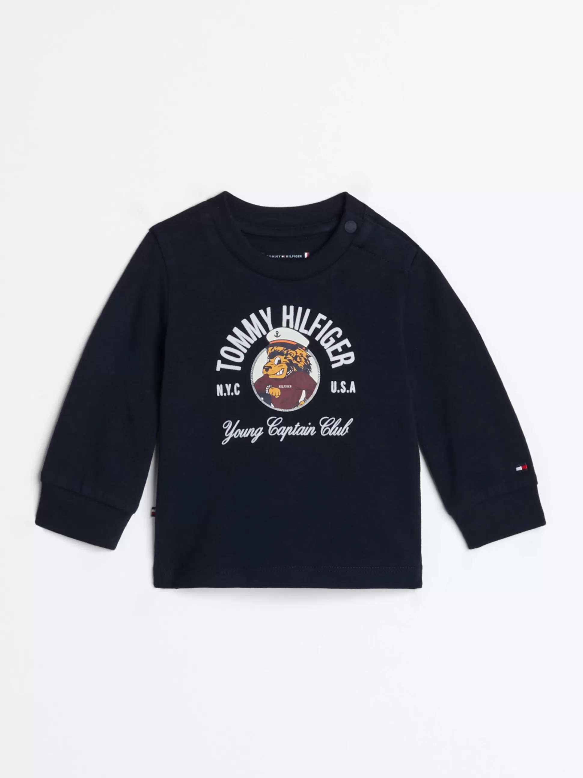 Dzieci Tommy Hilfiger Dziewczynki | Chłopcy^T-shirt Z Długim Rękawem I Flokowanym Logo