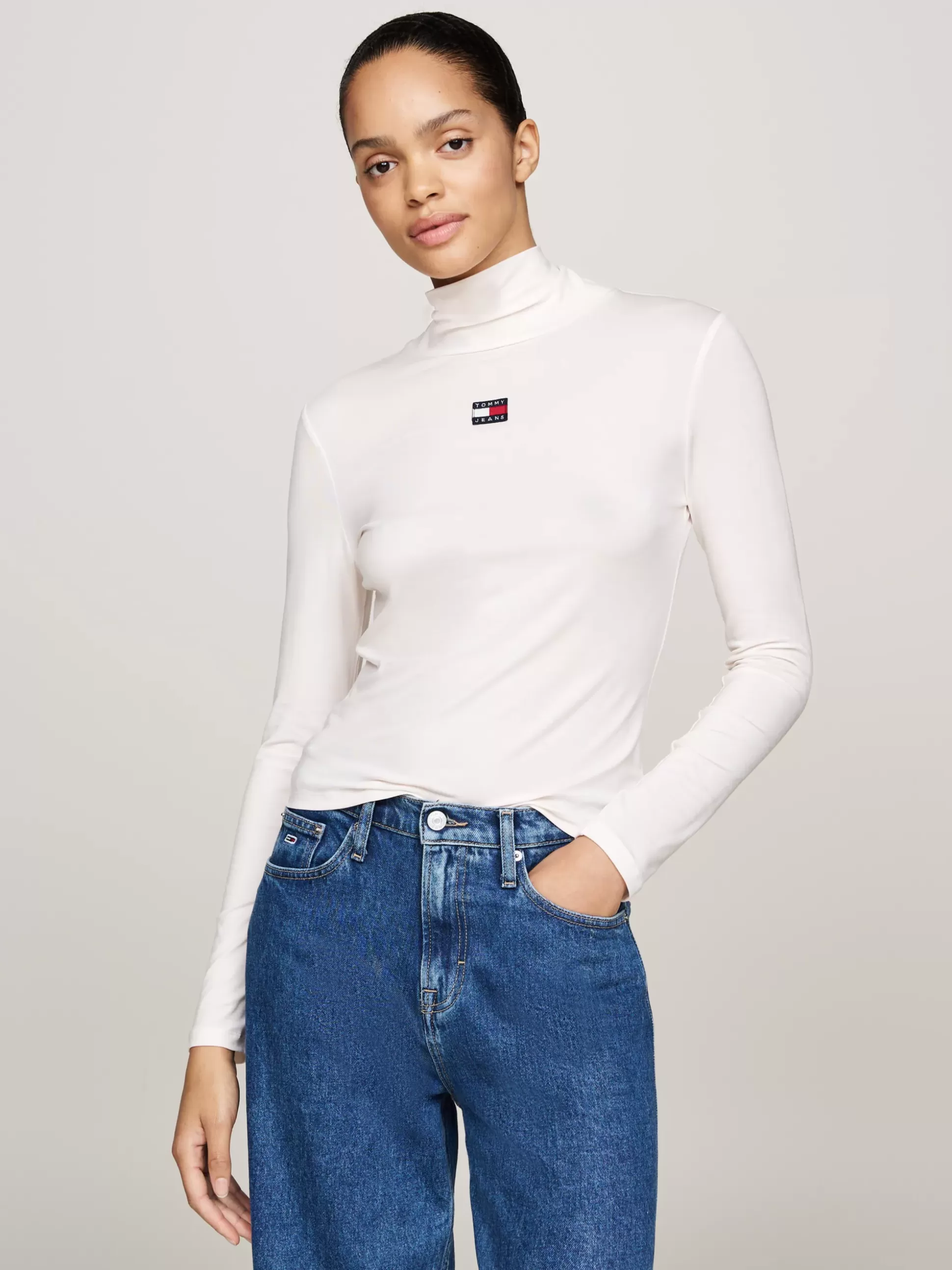 Tommy Hilfiger T-Shirty^T-shirt Z Długim Rękawem I Naszywką Tommy