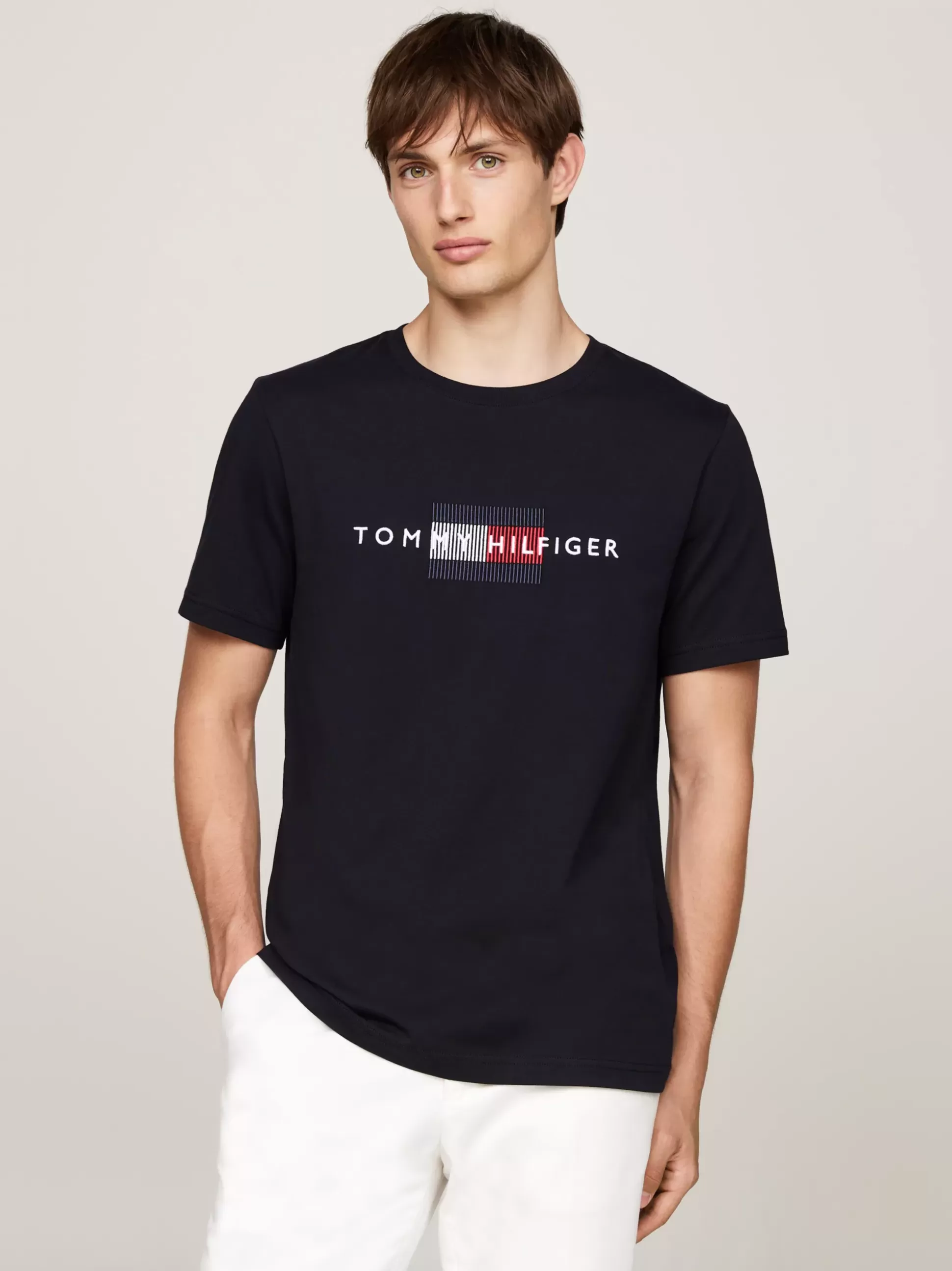 Tommy Hilfiger T-Shirty^T-shirt Z Haftem Z Flagą Hilfiger