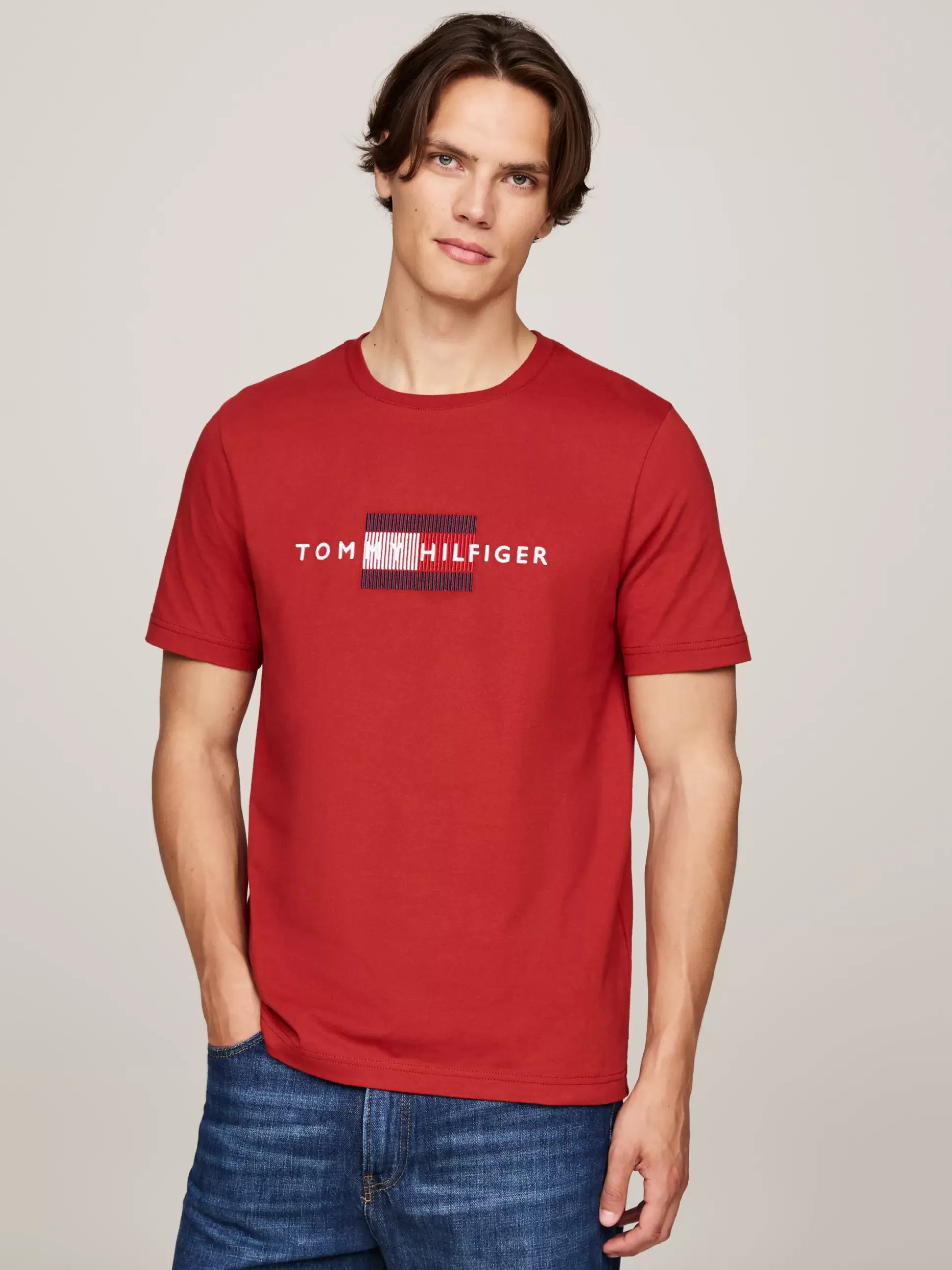 Tommy Hilfiger T-Shirty^T-shirt Z Haftem Z Flagą Hilfiger