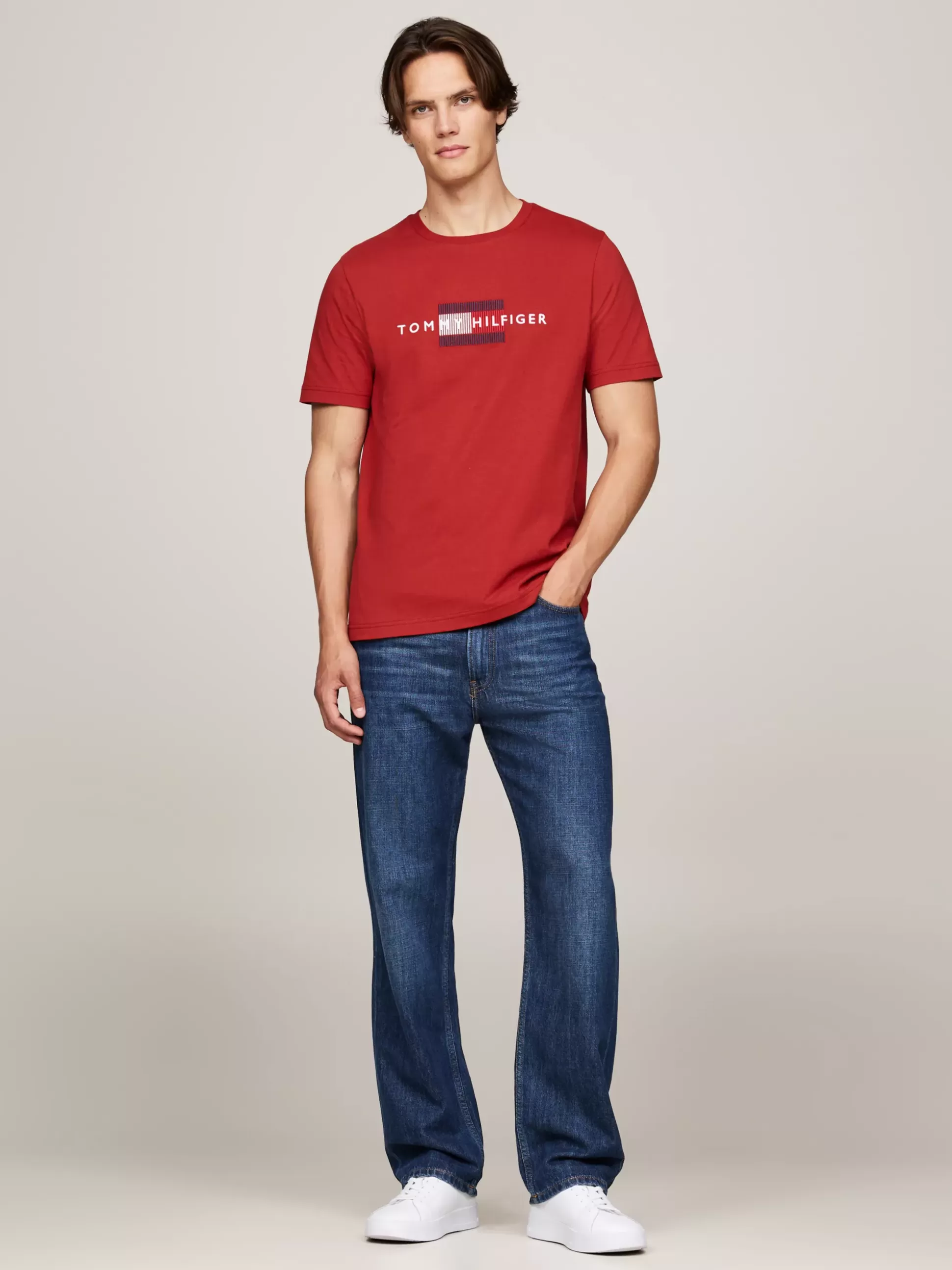 Tommy Hilfiger T-Shirty^T-shirt Z Haftem Z Flagą Hilfiger