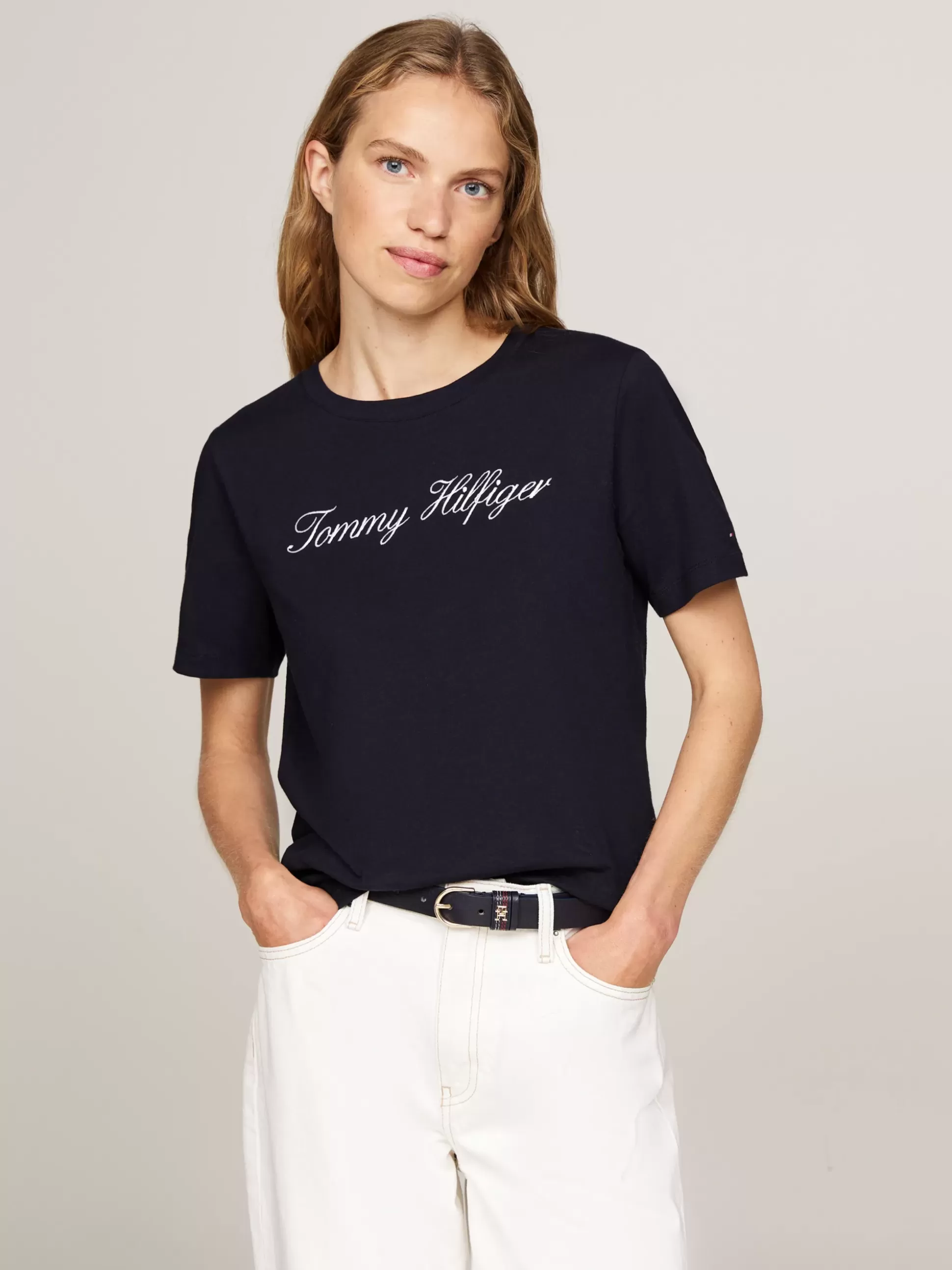 Tommy Hilfiger T-Shirty^T-shirt Z Kaligrafowanym Logo