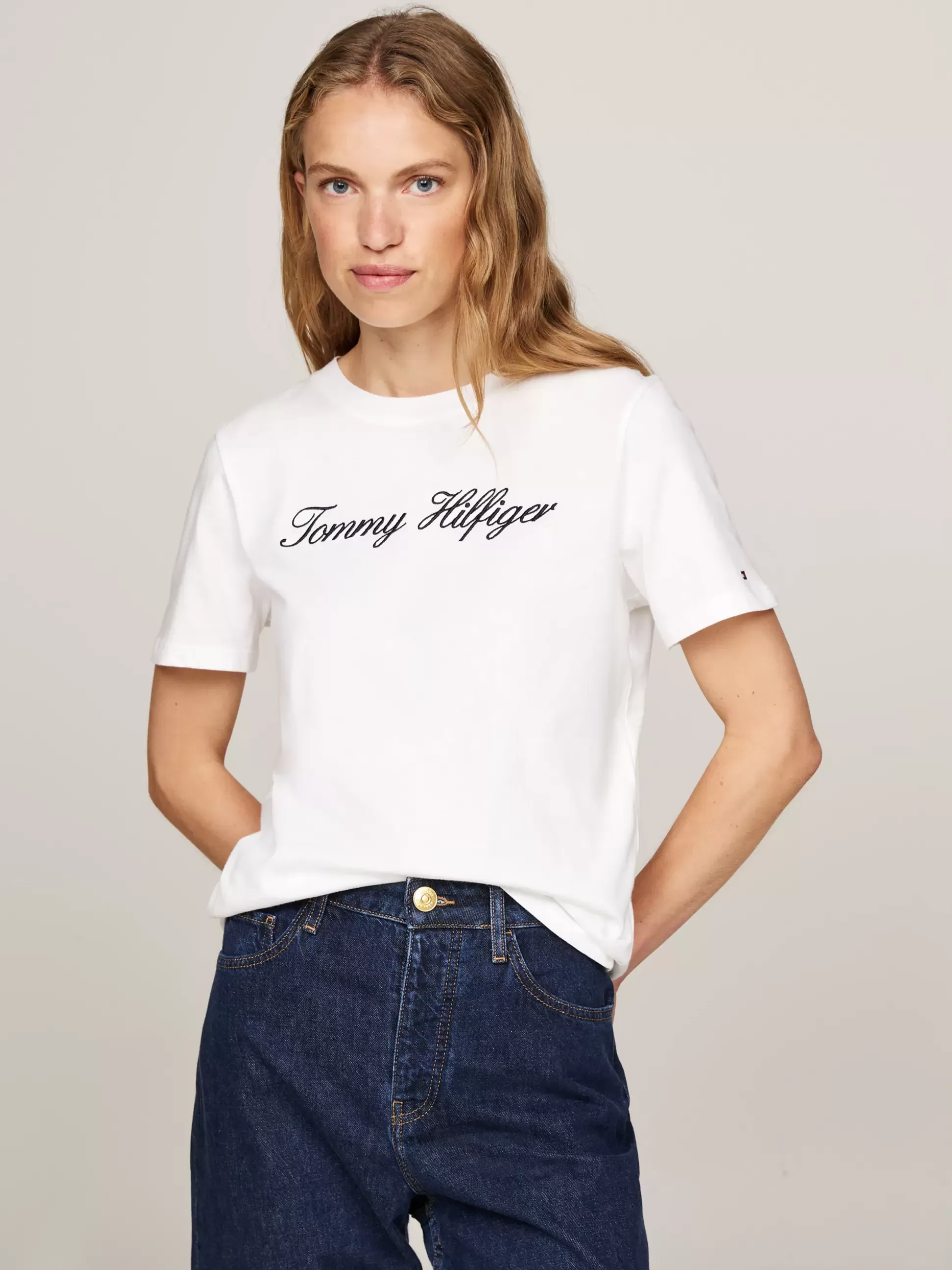 Tommy Hilfiger T-Shirty^T-shirt Z Kaligrafowanym Logo