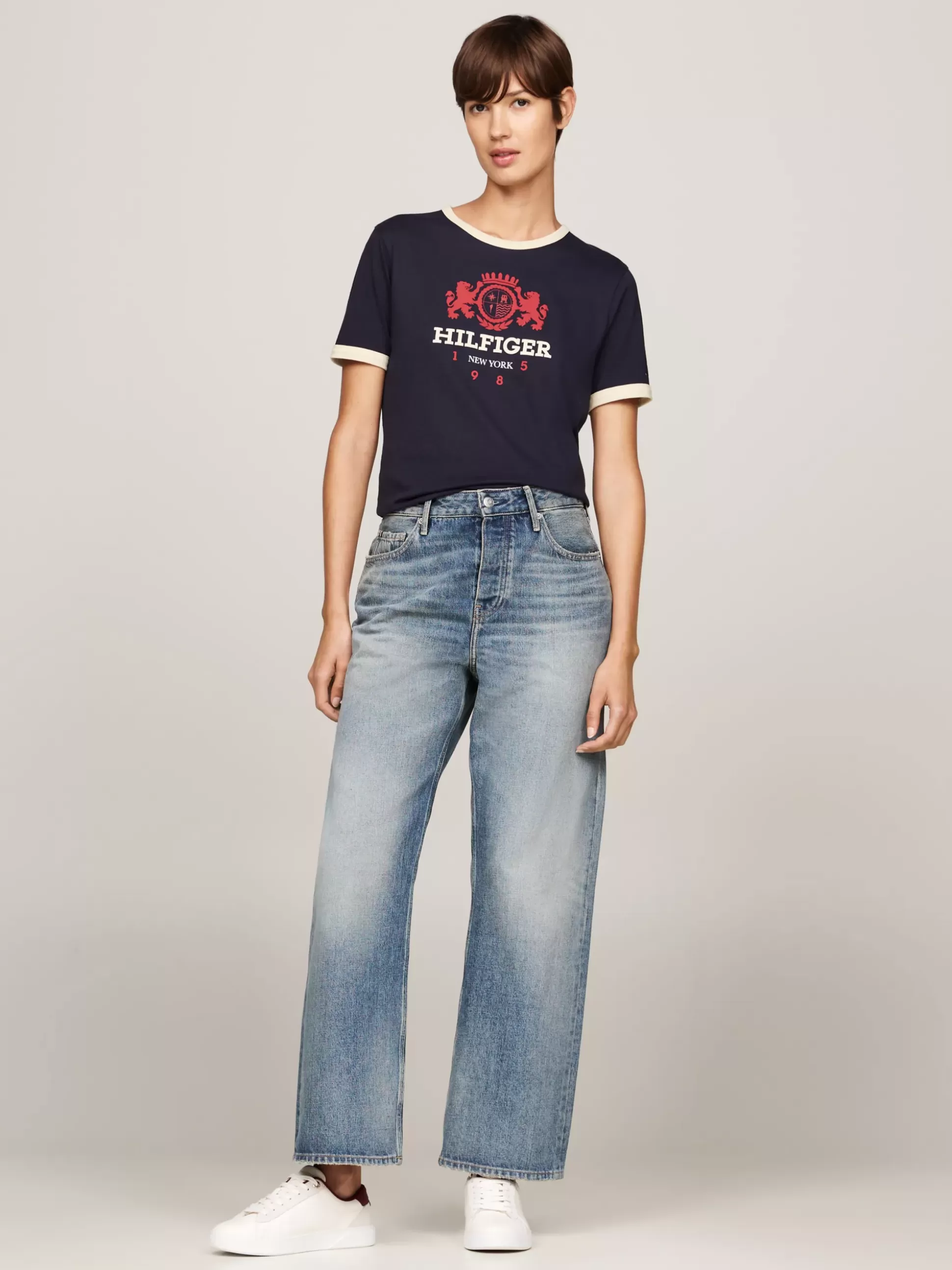 Tommy Hilfiger T-Shirty^T-shirt Z Kontrastowym Wykończeniem