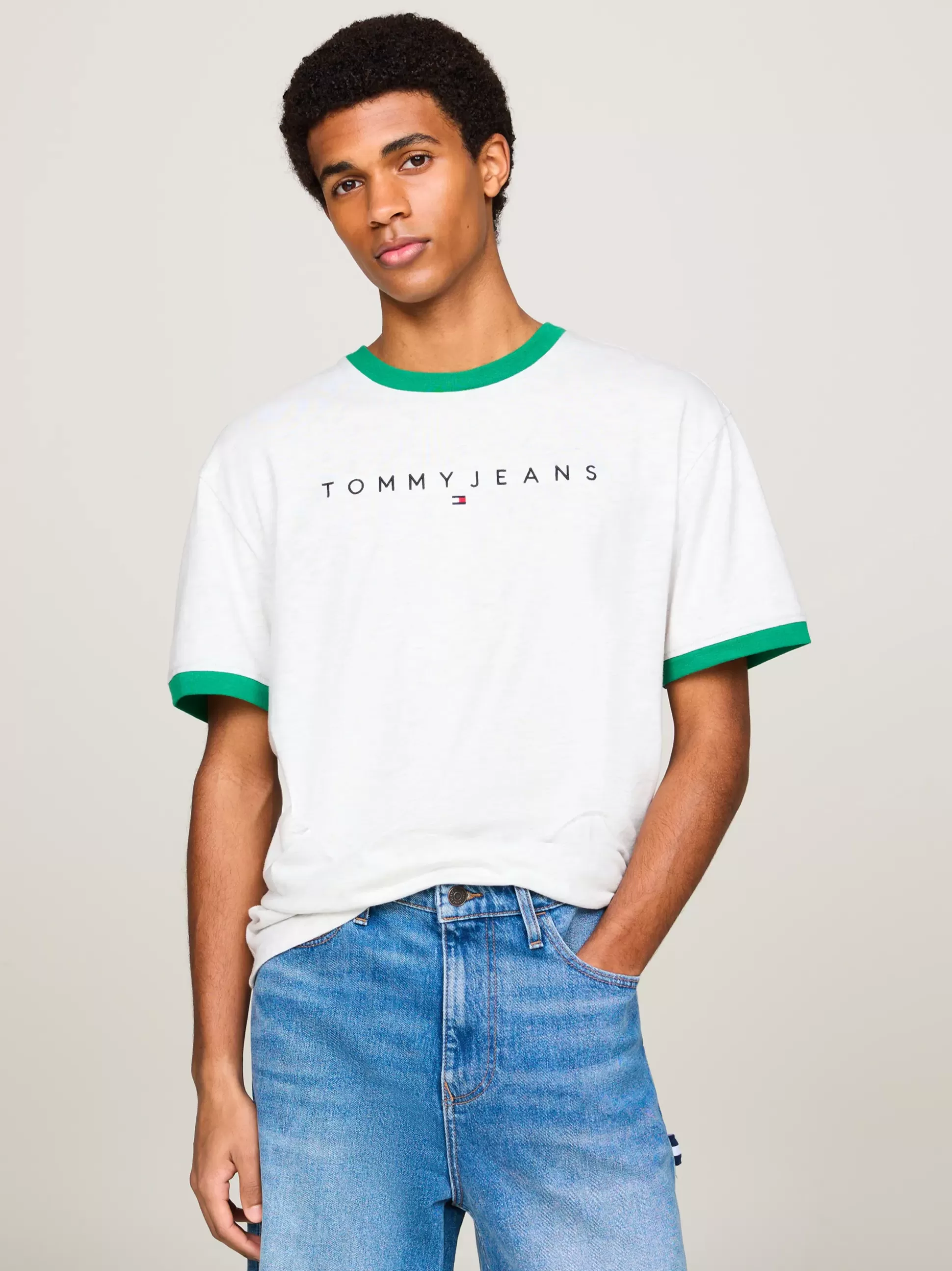 Tommy Hilfiger T-Shirty^T-shirt Z Kontrastowym Wykończeniem I Logo