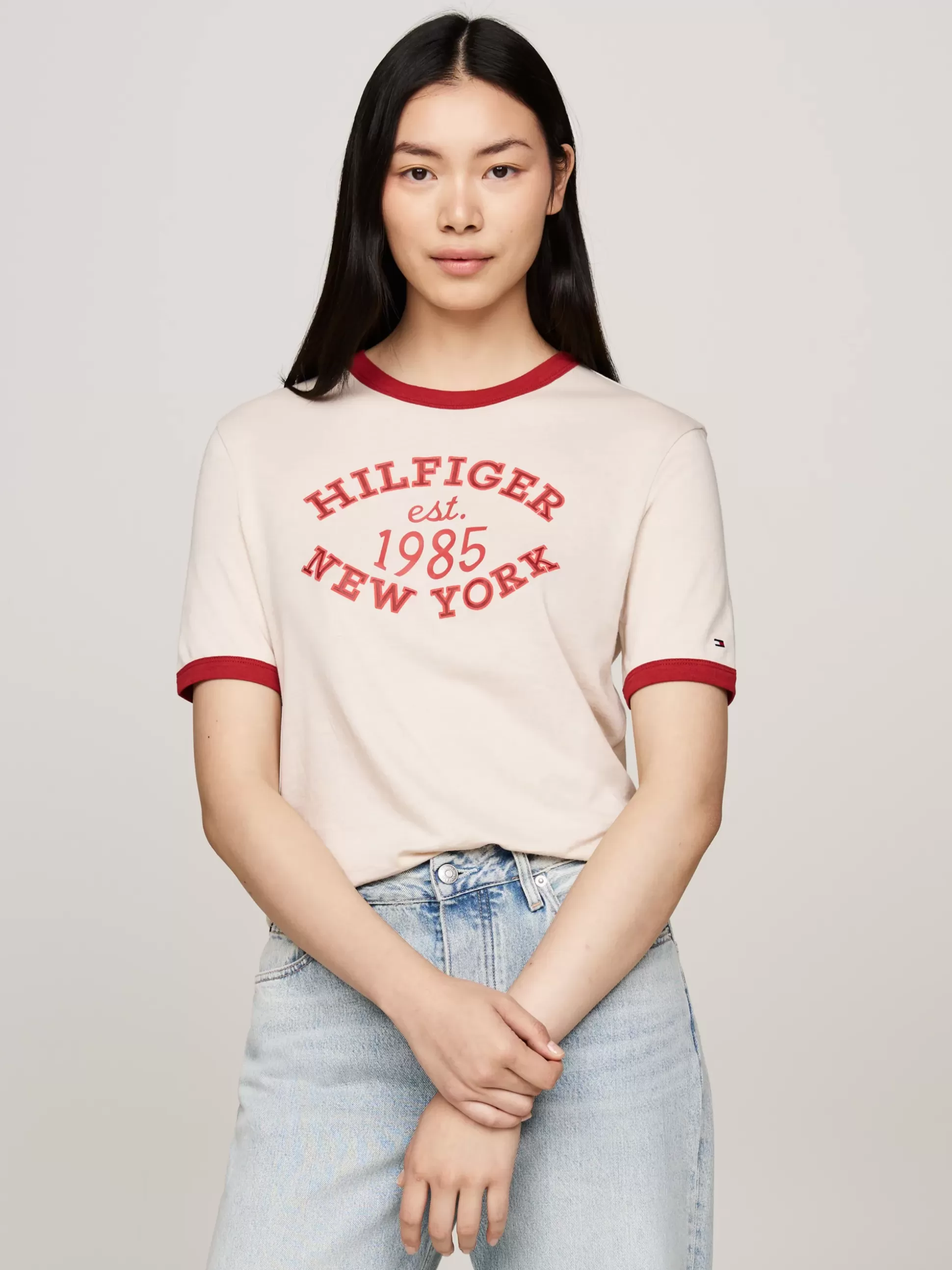 Tommy Hilfiger T-Shirty^T-shirt Z Logo W Uczelnianym Stylu