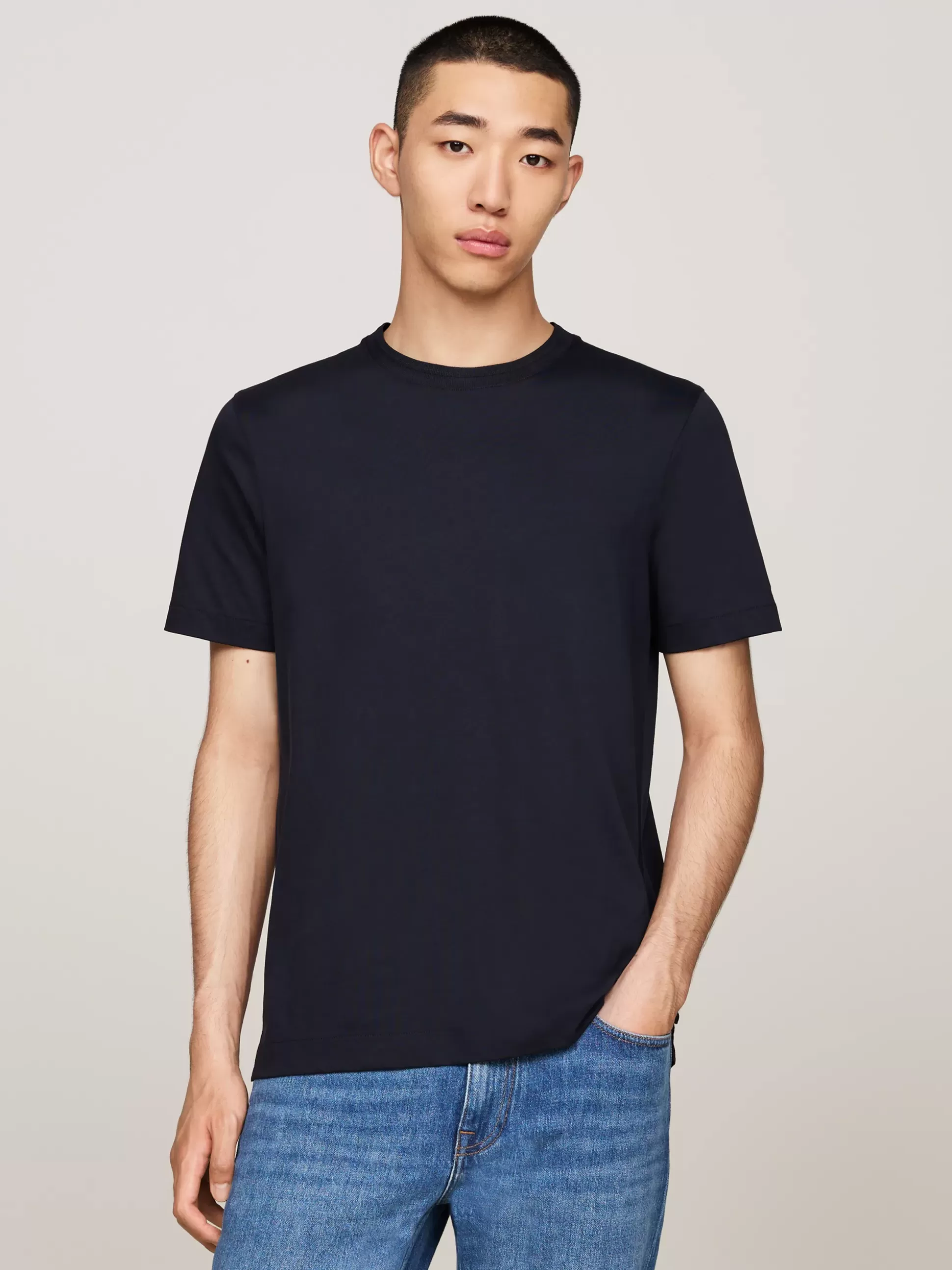 Tommy Hilfiger T-Shirty^T-shirt Z Merceryzowanej Bawełny Z Flagą