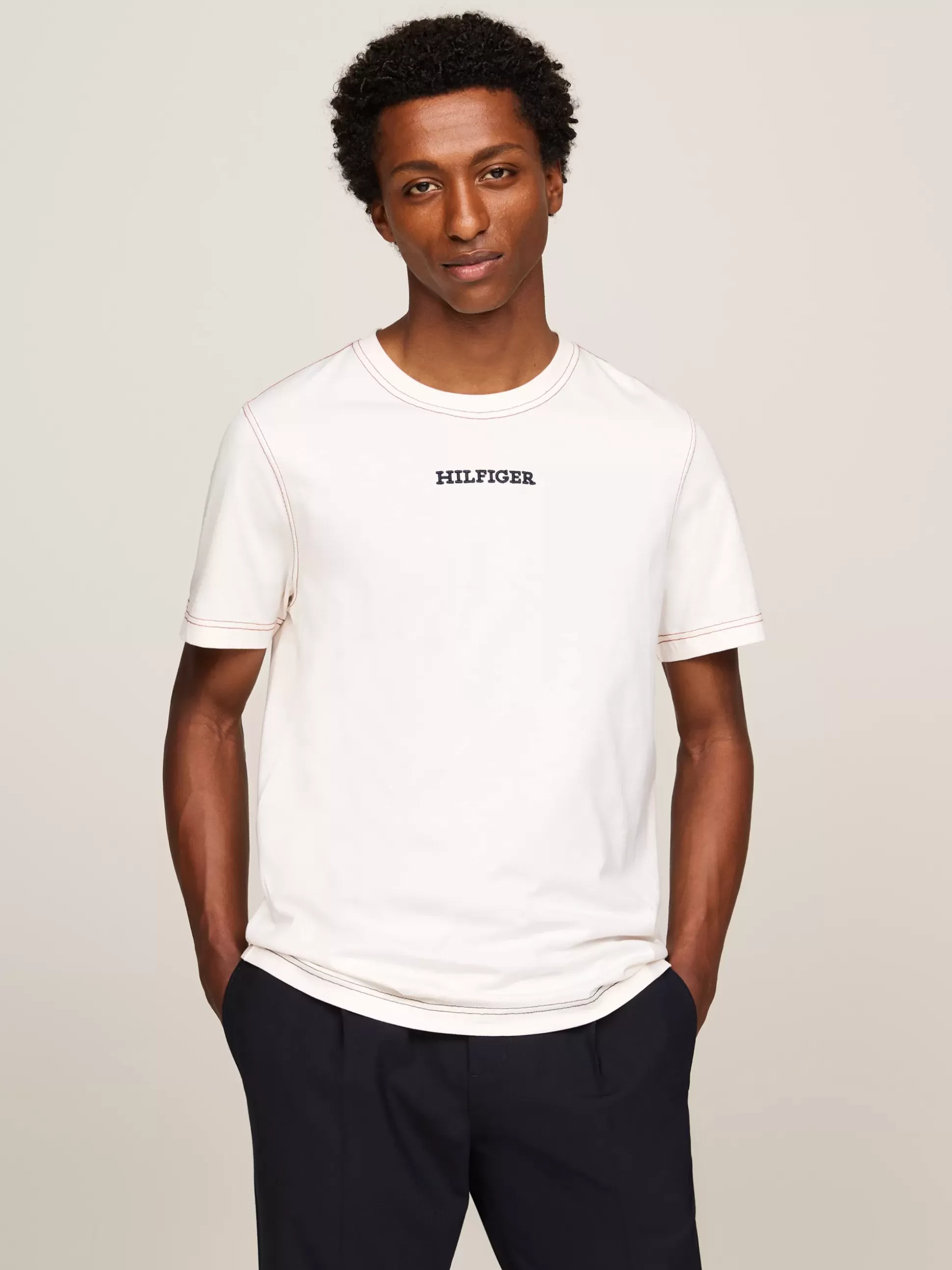 Tommy Hilfiger T-Shirty^T-shirt Z Monotypowym Logo Hilfiger