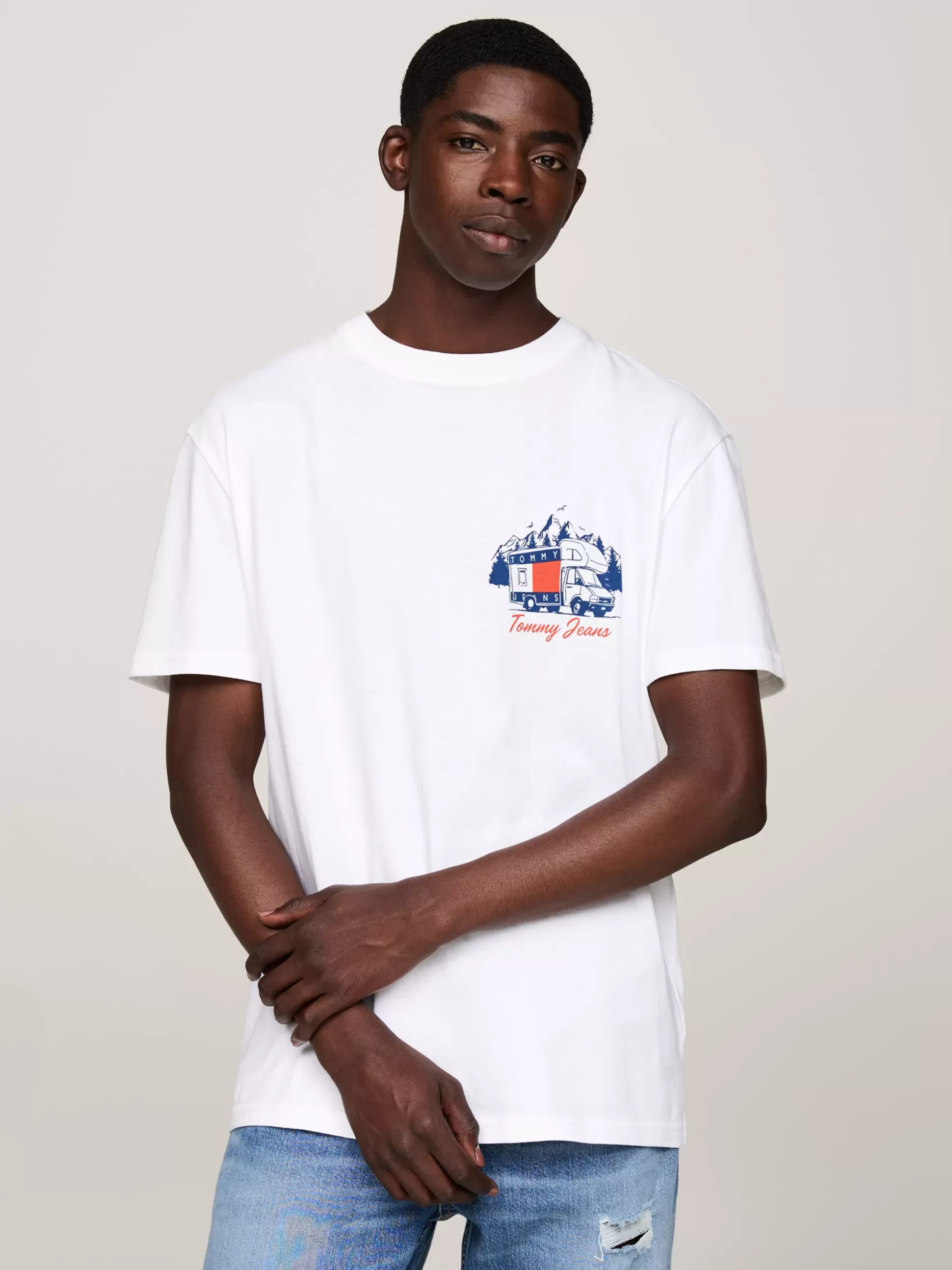 Tommy Hilfiger T-Shirty^T-shirt Z Napisem I Grafiką Z Tyłu