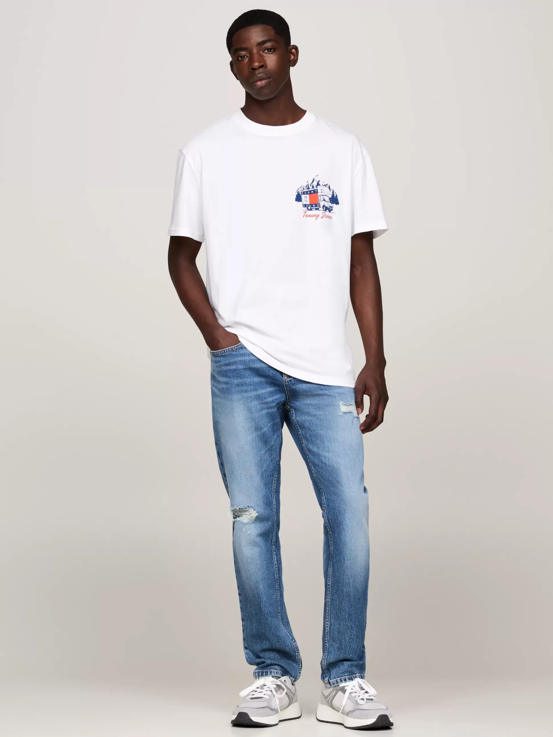 Tommy Hilfiger T-Shirty^T-shirt Z Napisem I Grafiką Z Tyłu