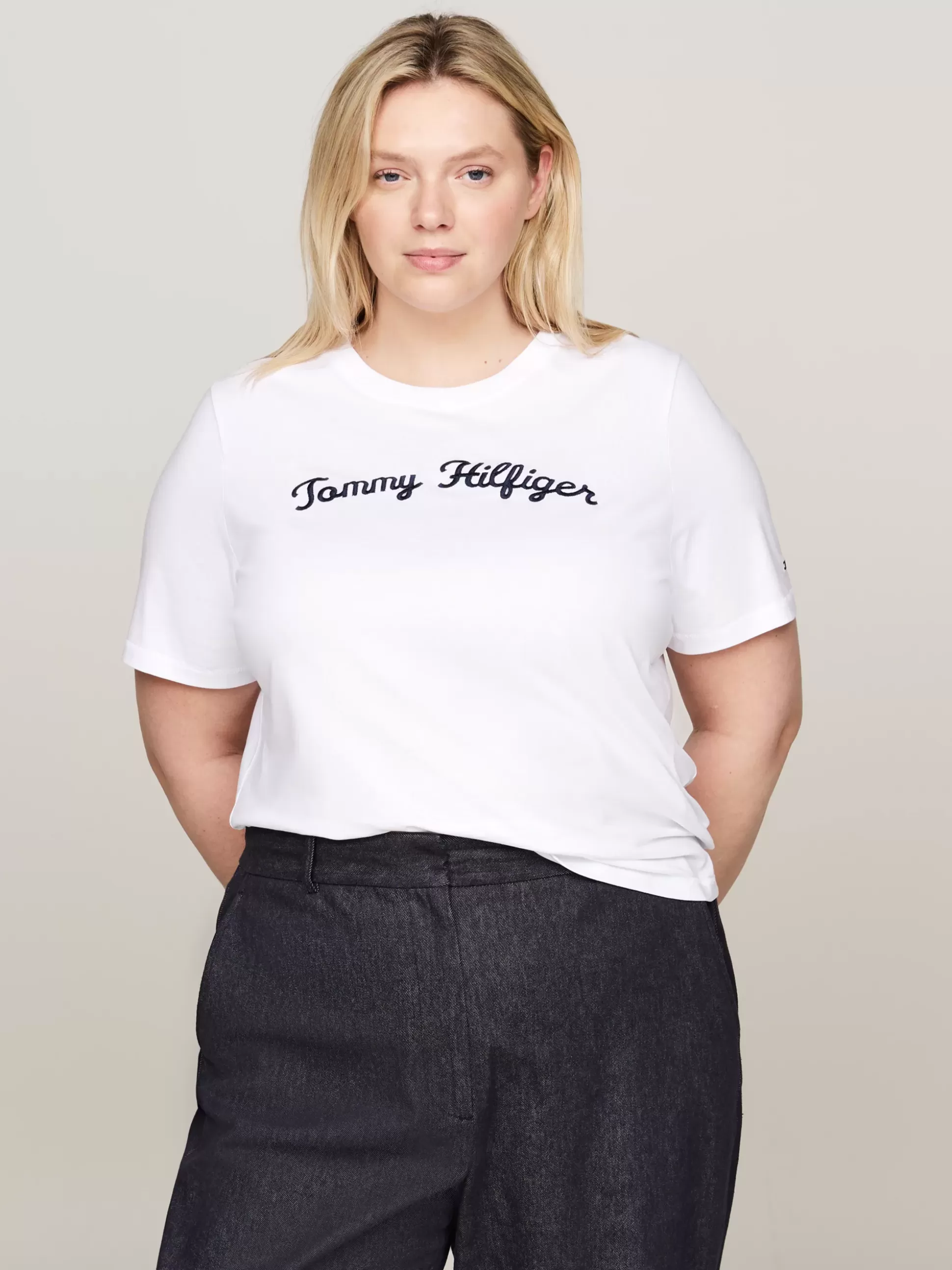 Tommy Hilfiger T-Shirty^T-shirt Z Napisem Z Kolekcji Curve