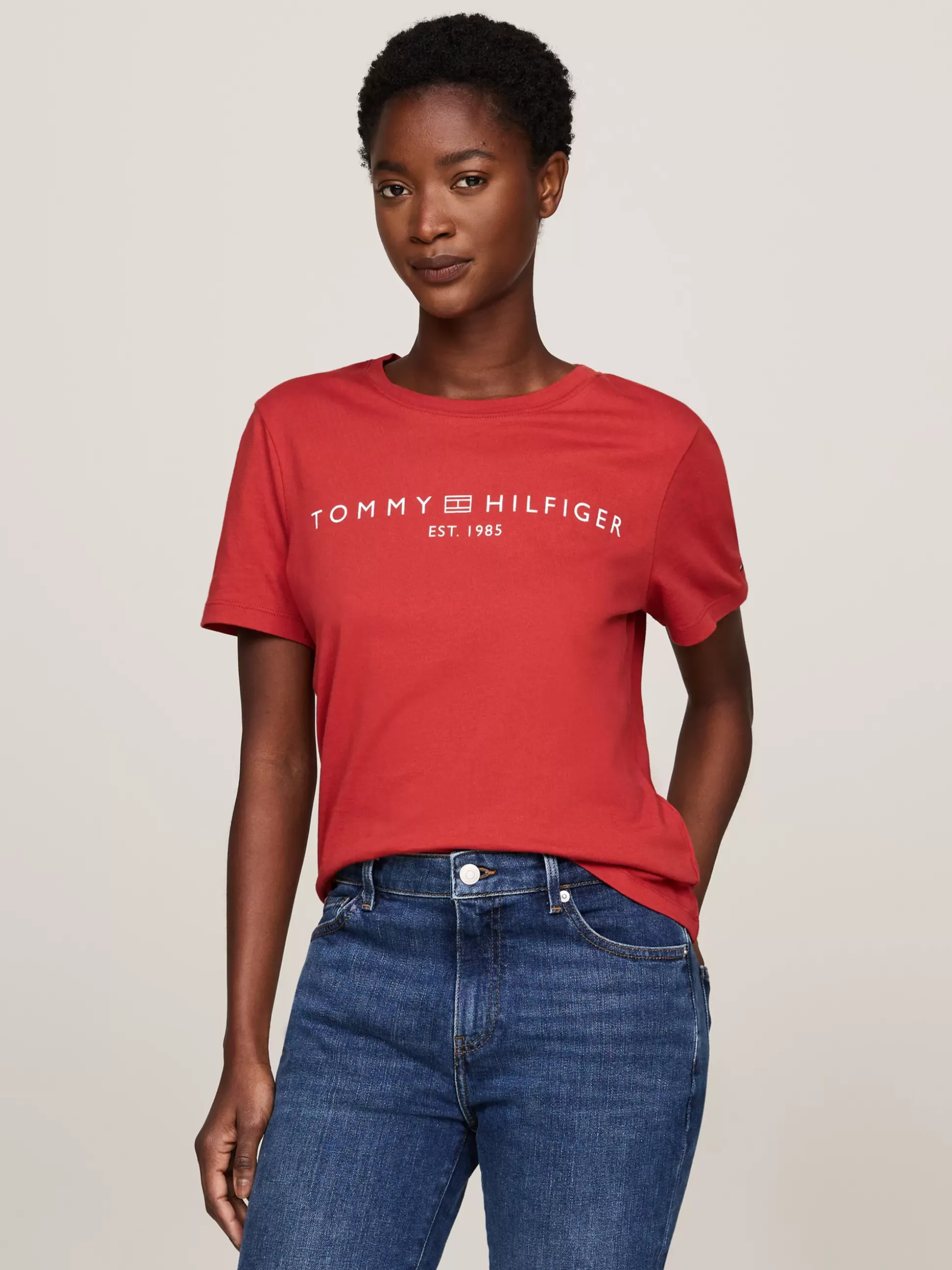 Tommy Hilfiger T-Shirty^T-shirt Z Okrągłym Dekoltem I Logo