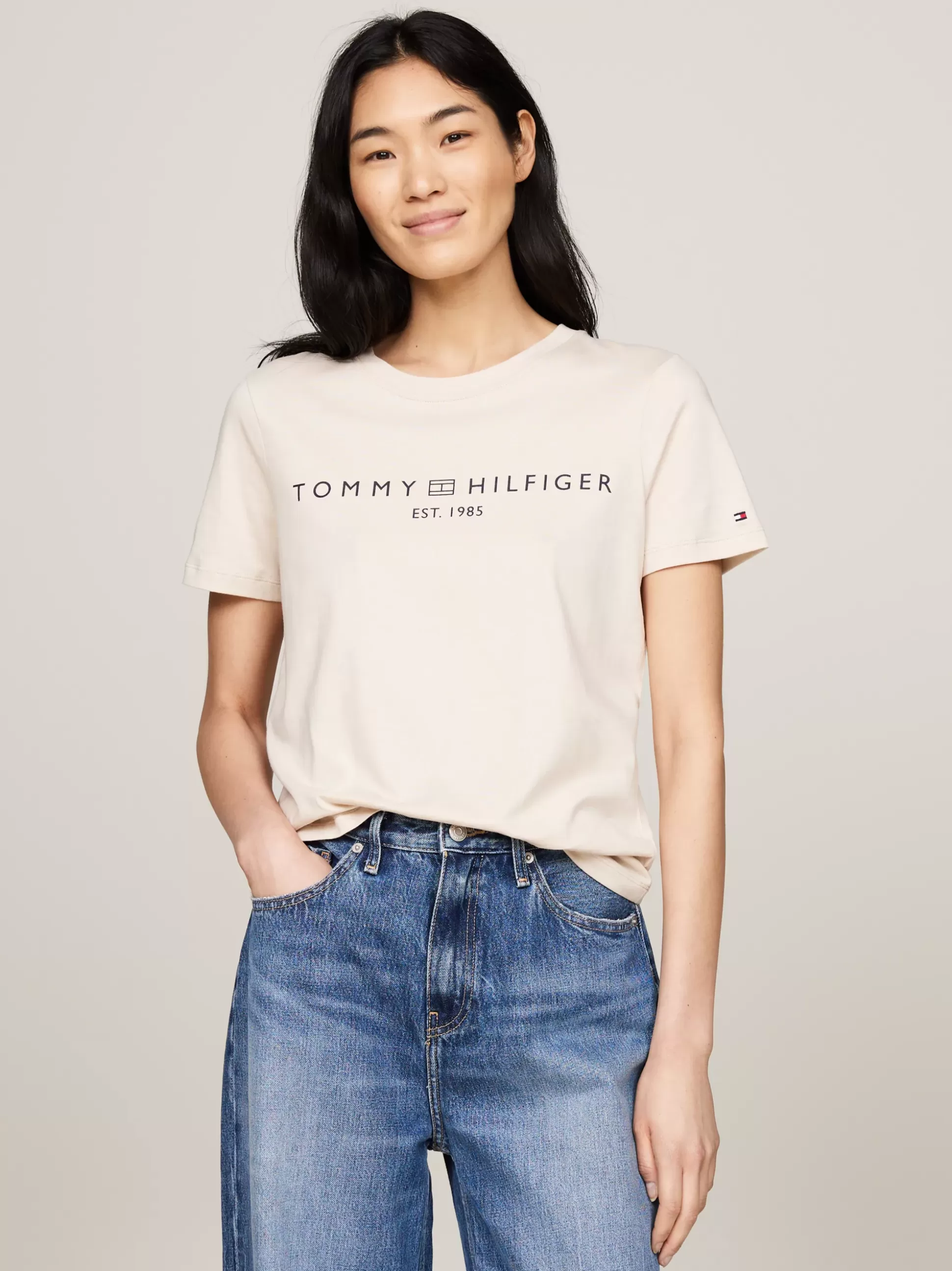 Tommy Hilfiger T-Shirty^T-shirt Z Okrągłym Dekoltem I Logo