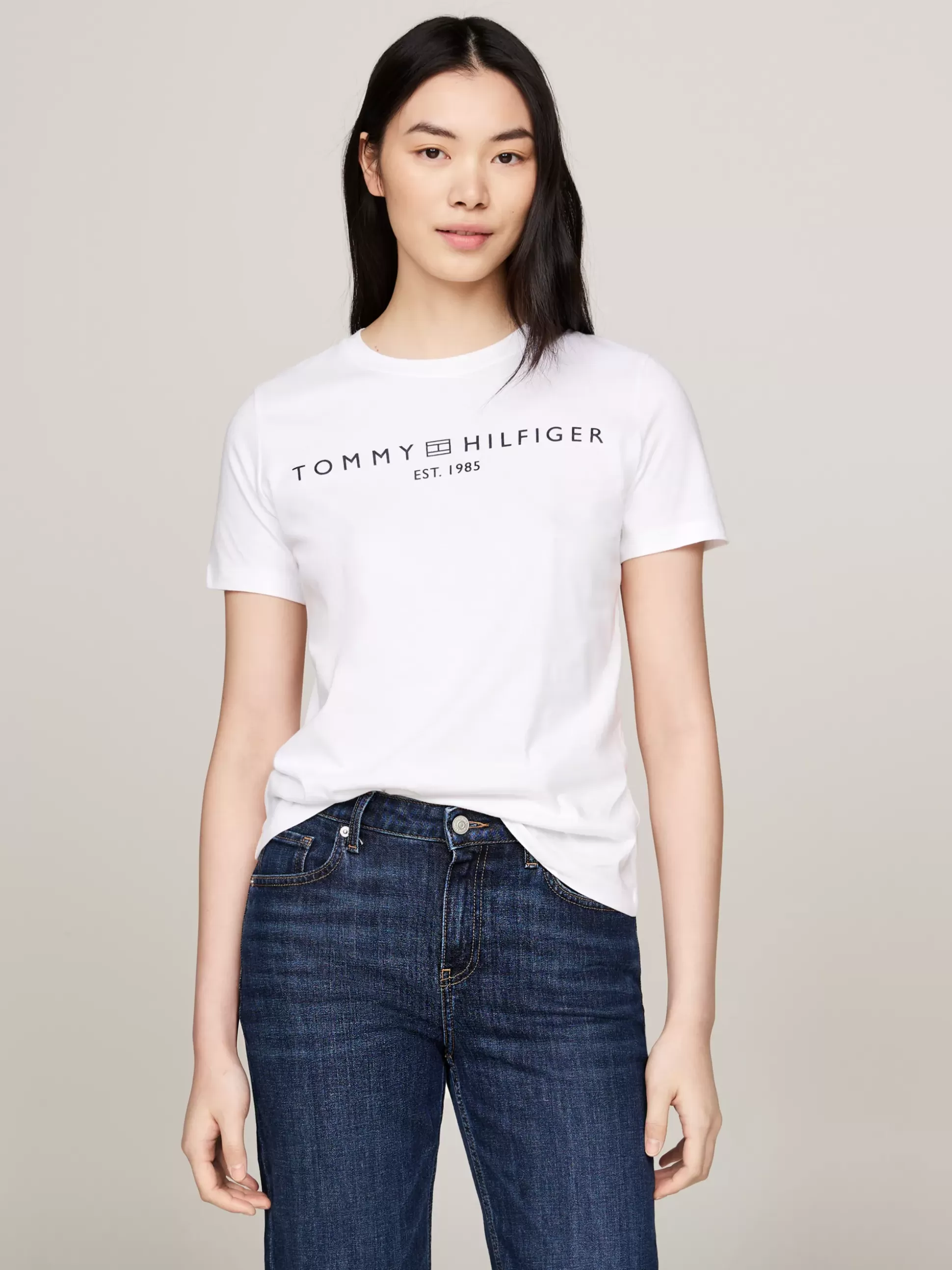 Tommy Hilfiger T-Shirty^T-shirt Z Okrągłym Dekoltem I Logo