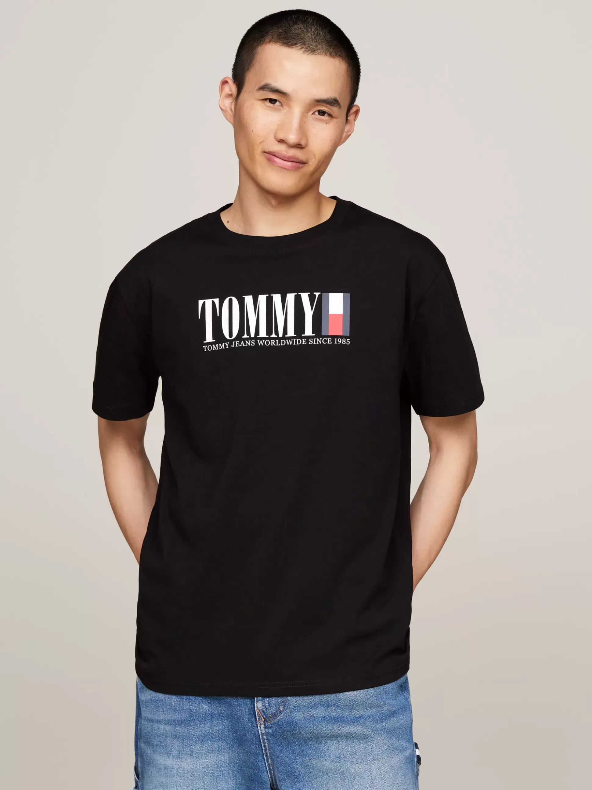 Tommy Hilfiger T-Shirty^T-shirt Z Okrągłym Dekoltem I Logo Z Flagą