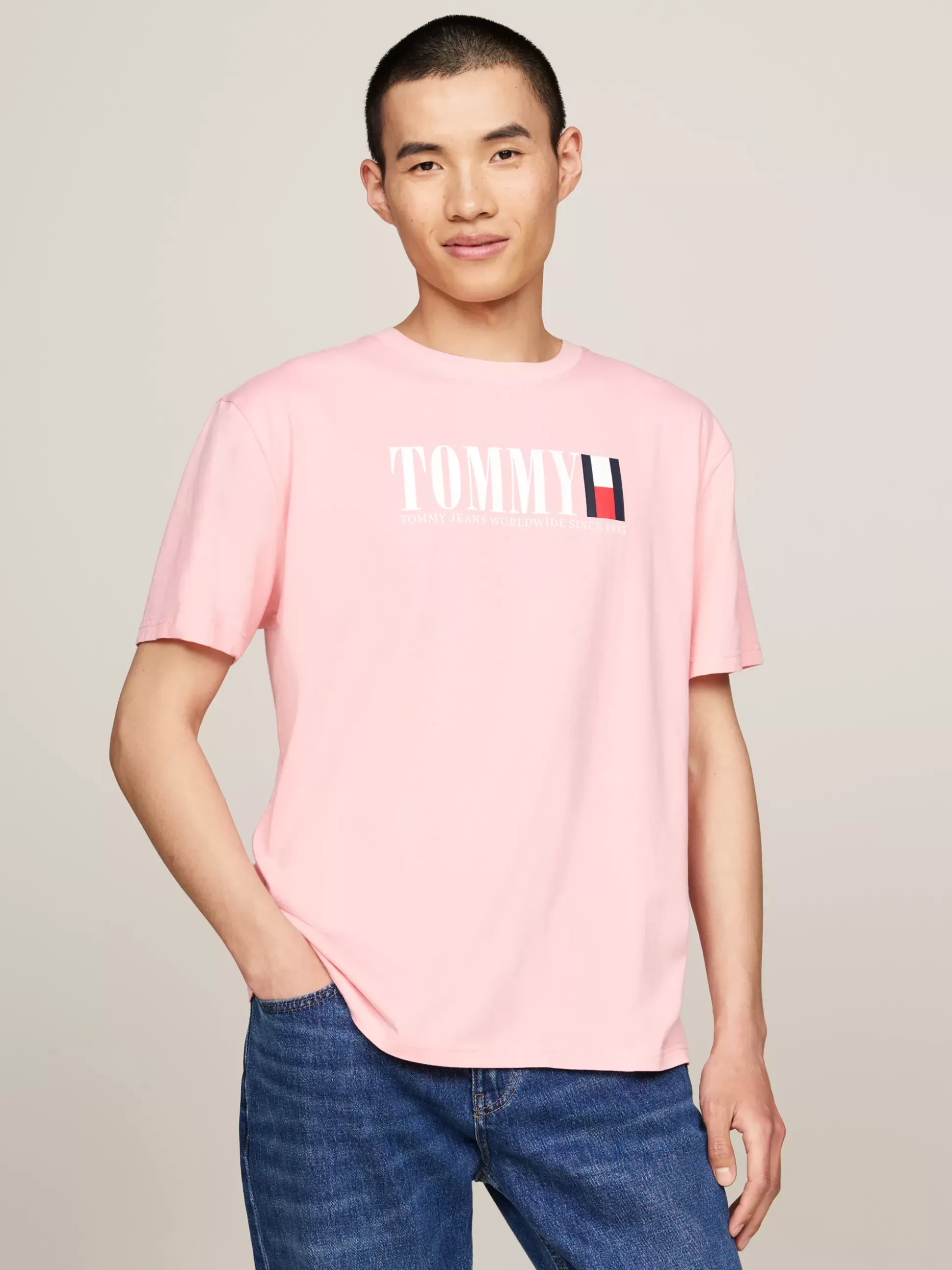 Tommy Hilfiger T-Shirty^T-shirt Z Okrągłym Dekoltem I Logo Z Flagą