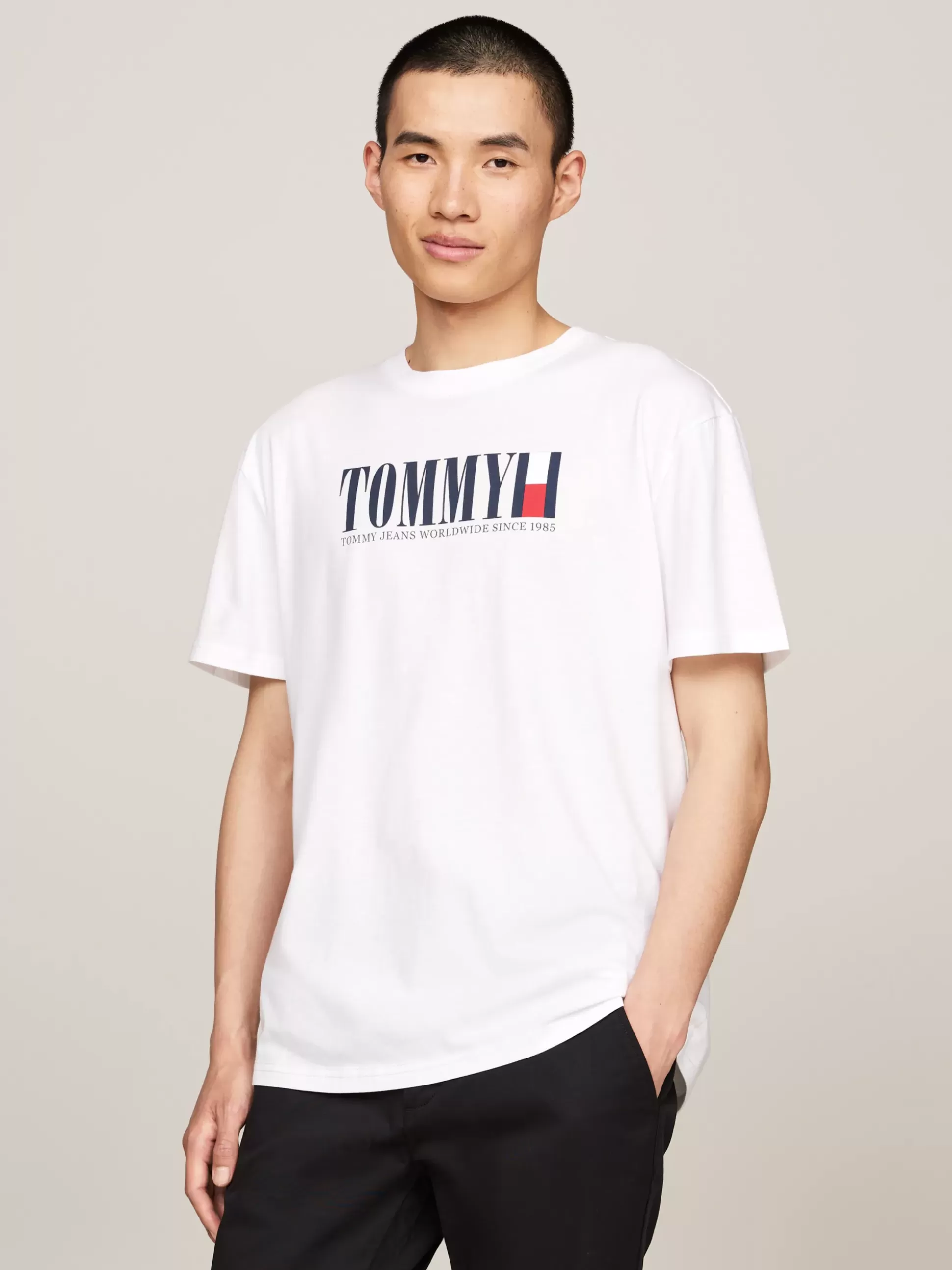 Tommy Hilfiger T-Shirty^T-shirt Z Okrągłym Dekoltem I Logo Z Flagą