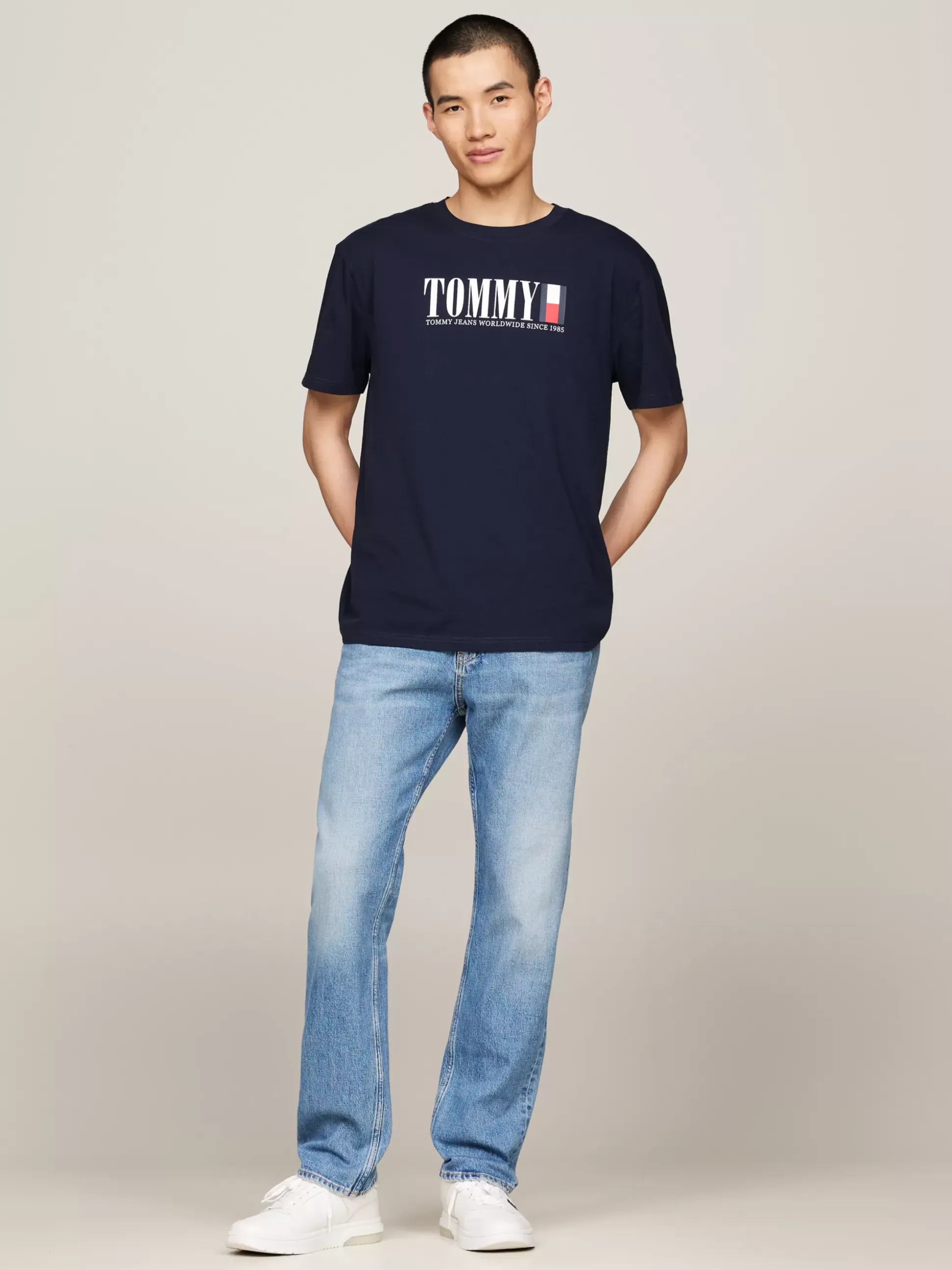 Tommy Hilfiger T-Shirty^T-shirt Z Okrągłym Dekoltem I Logo Z Flagą