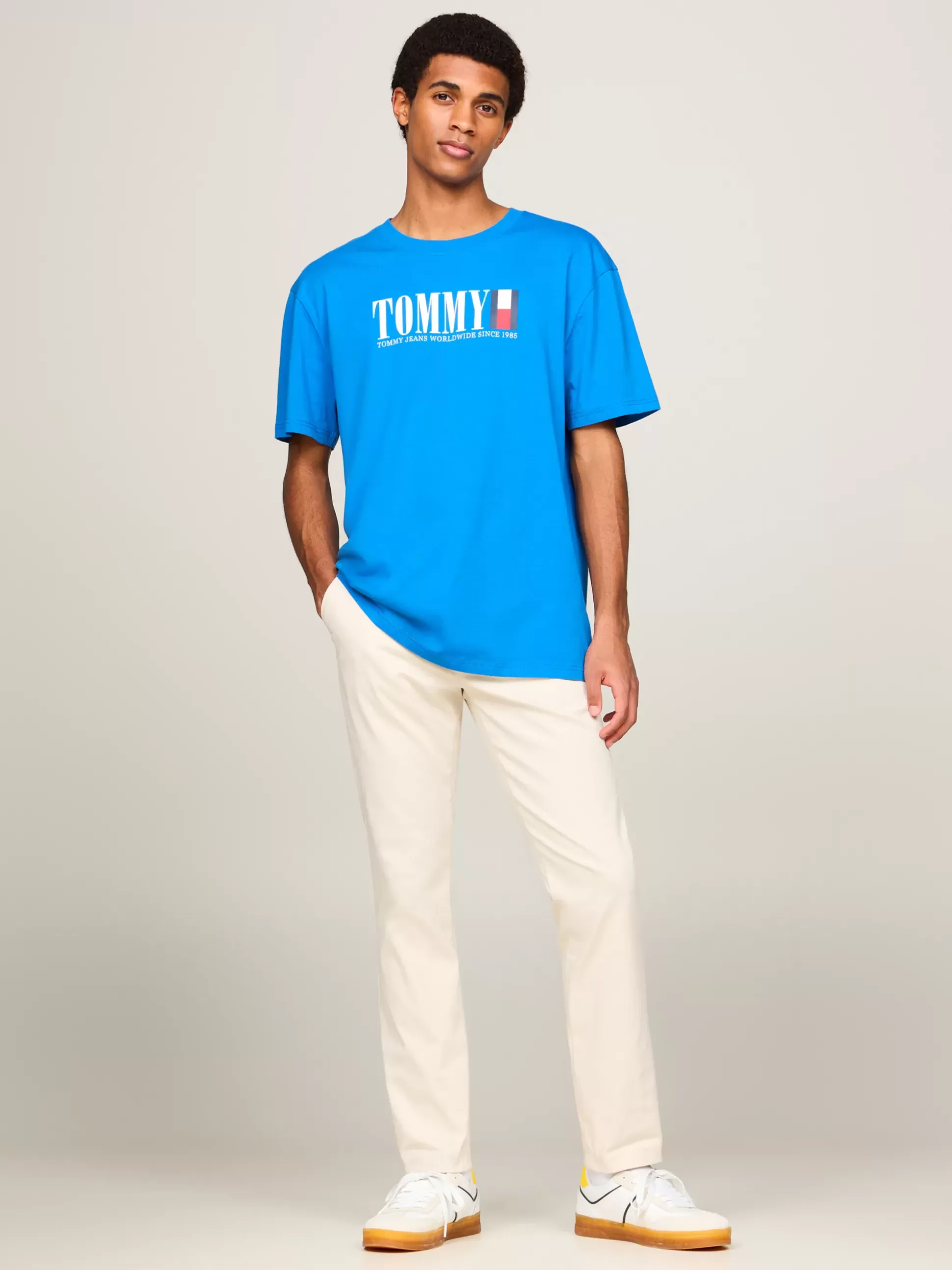 Tommy Hilfiger T-Shirty^T-shirt Z Okrągłym Dekoltem I Logo Z Flagą