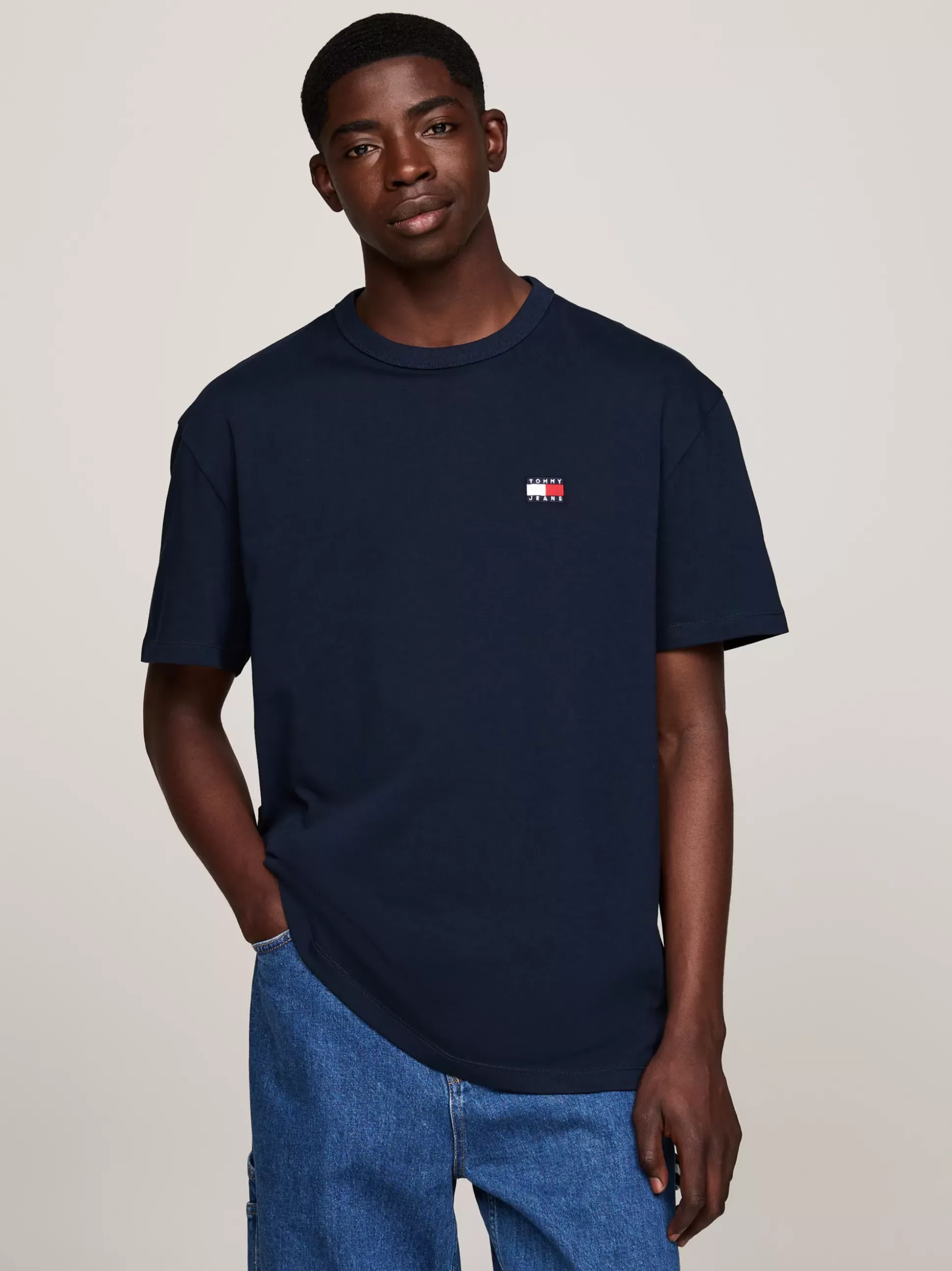 Tommy Hilfiger T-Shirty^T-shirt Z Okrągłym Dekoltem I Naszywką Tommy