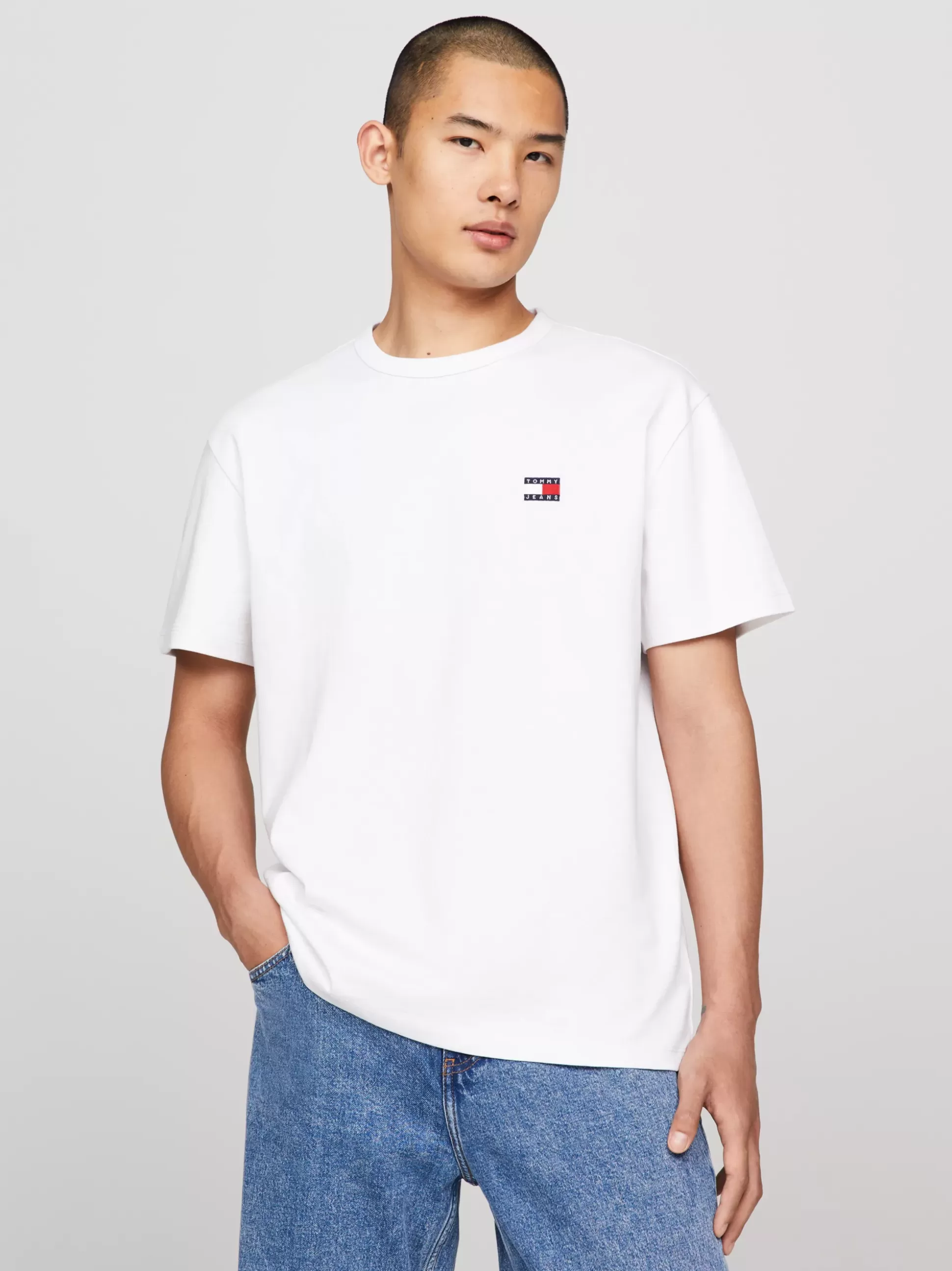 Tommy Hilfiger T-Shirty^T-shirt Z Okrągłym Dekoltem I Naszywką Tommy