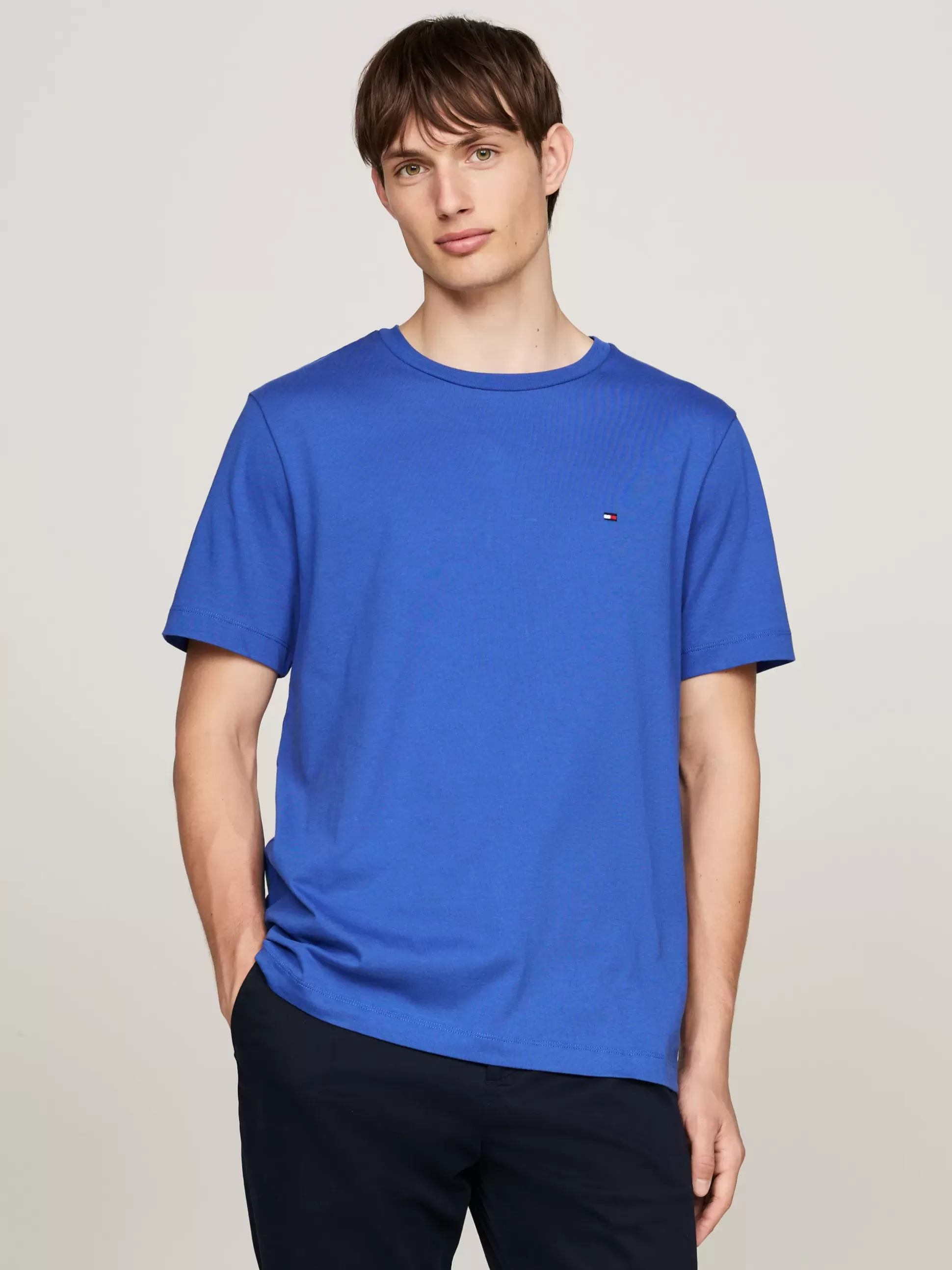 Tommy Hilfiger T-Shirty^T-shirt Z Okrągłym Dekoltem I Wyhaftowaną Flagą