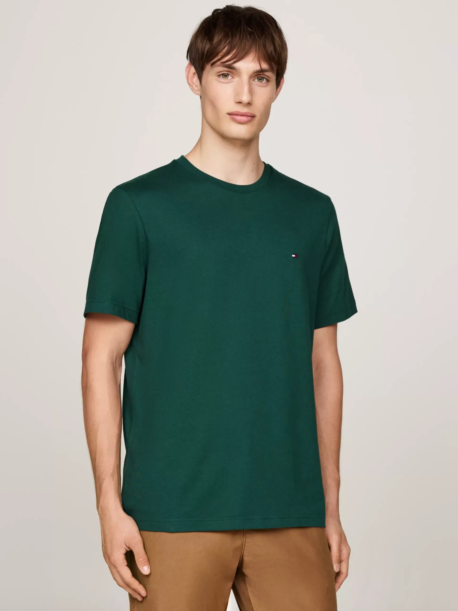 Tommy Hilfiger T-Shirty^T-shirt Z Okrągłym Dekoltem I Wyhaftowaną Flagą