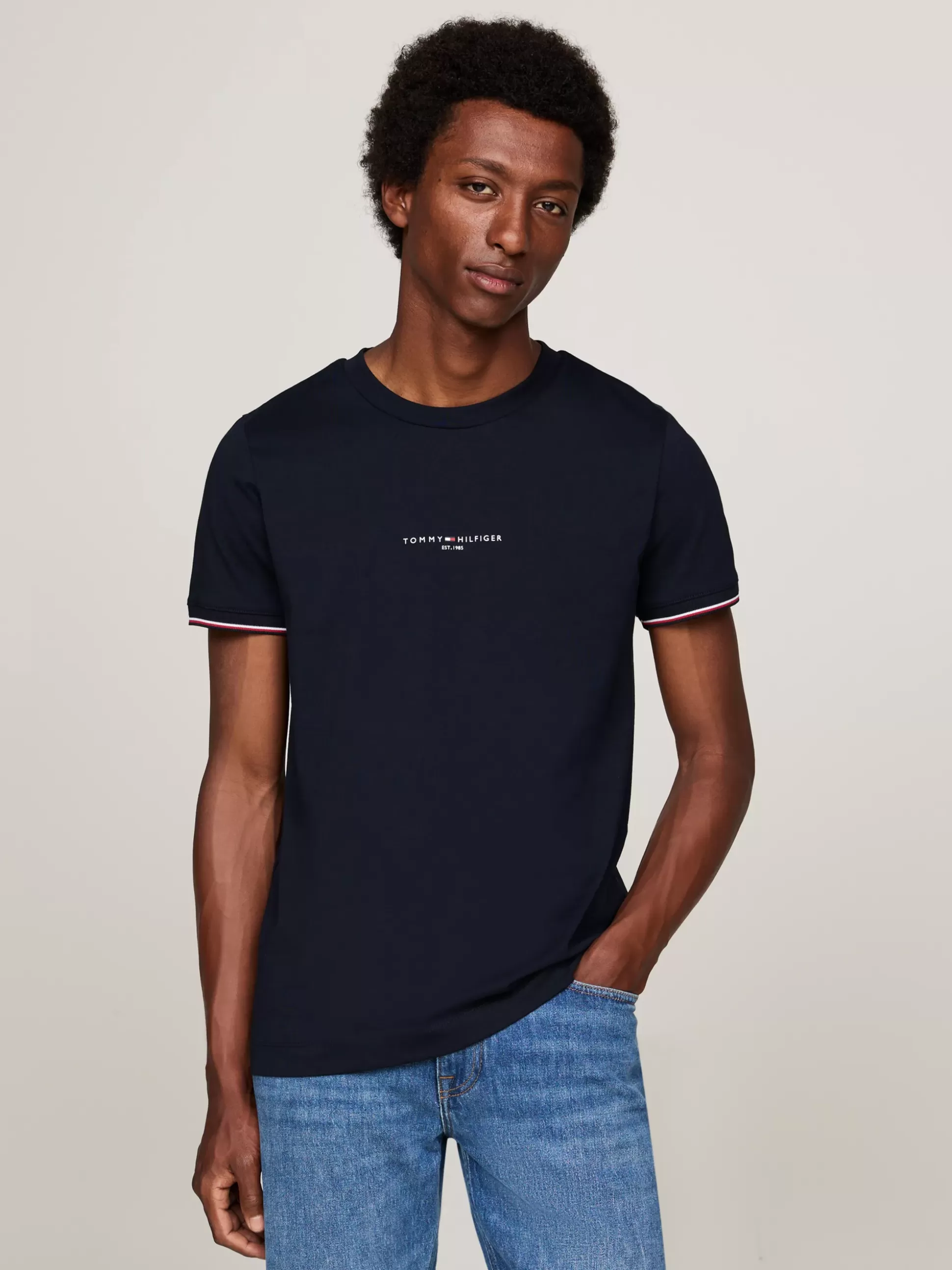 Tommy Hilfiger T-Shirty^T-shirt Z Ozdobnym Wykończeniem Rękawów