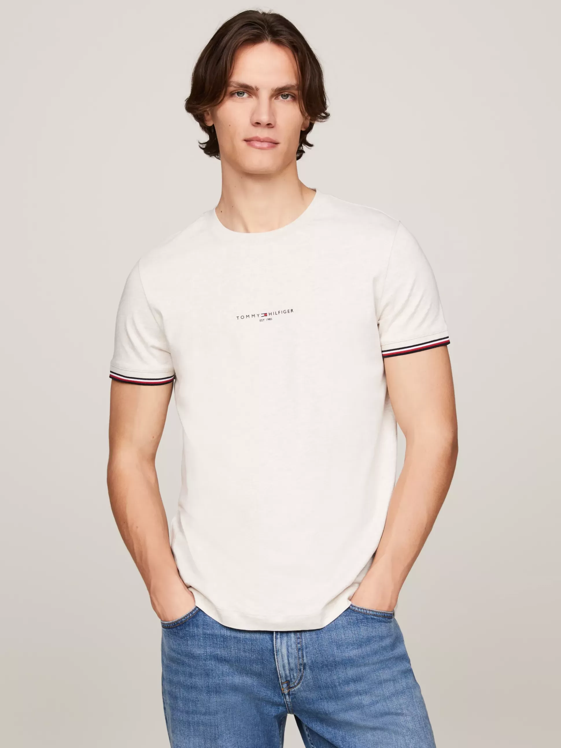 Tommy Hilfiger T-Shirty^T-shirt Z Ozdobnym Wykończeniem Rękawów