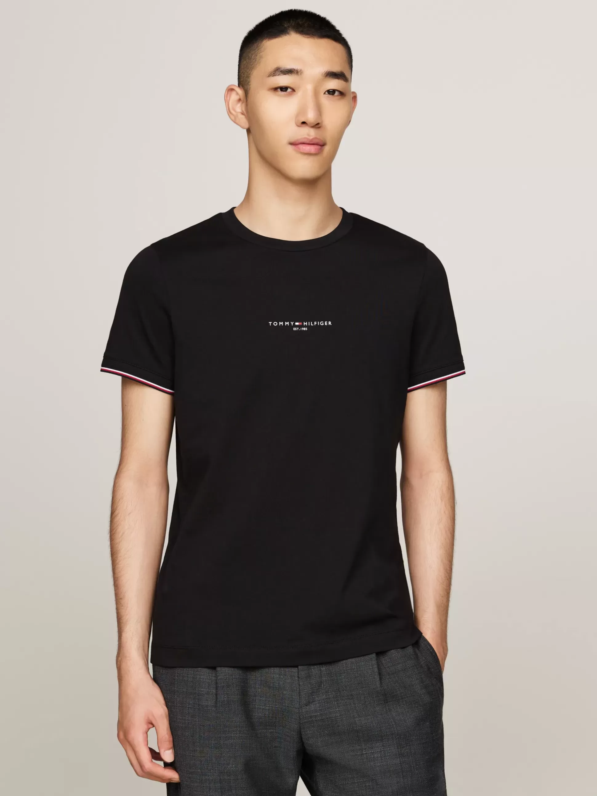 Tommy Hilfiger T-Shirty^T-shirt Z Ozdobnym Wykończeniem Rękawów