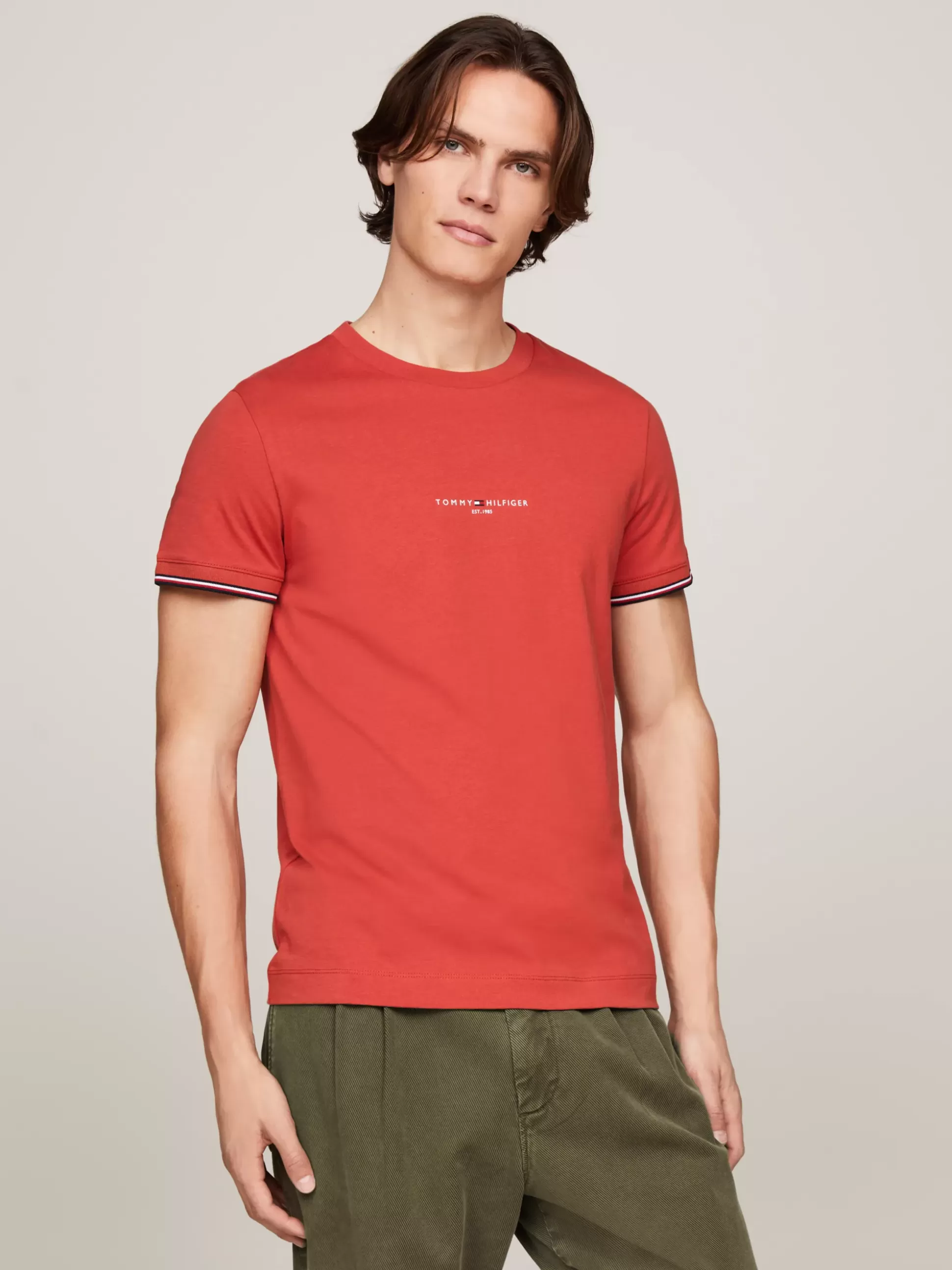 Tommy Hilfiger T-Shirty^T-shirt Z Ozdobnym Wykończeniem Rękawów