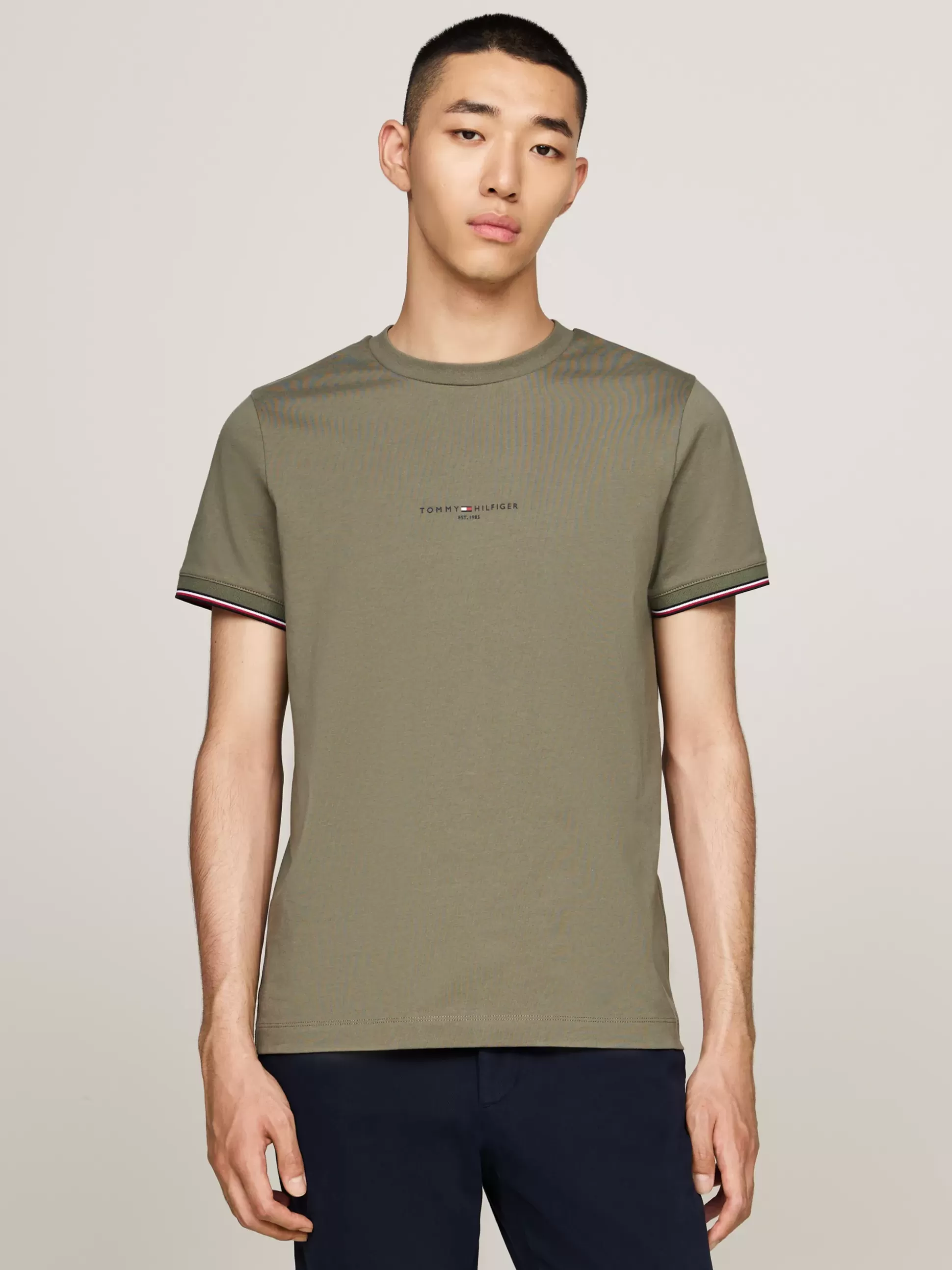 Tommy Hilfiger T-Shirty^T-shirt Z Ozdobnym Wykończeniem Rękawów