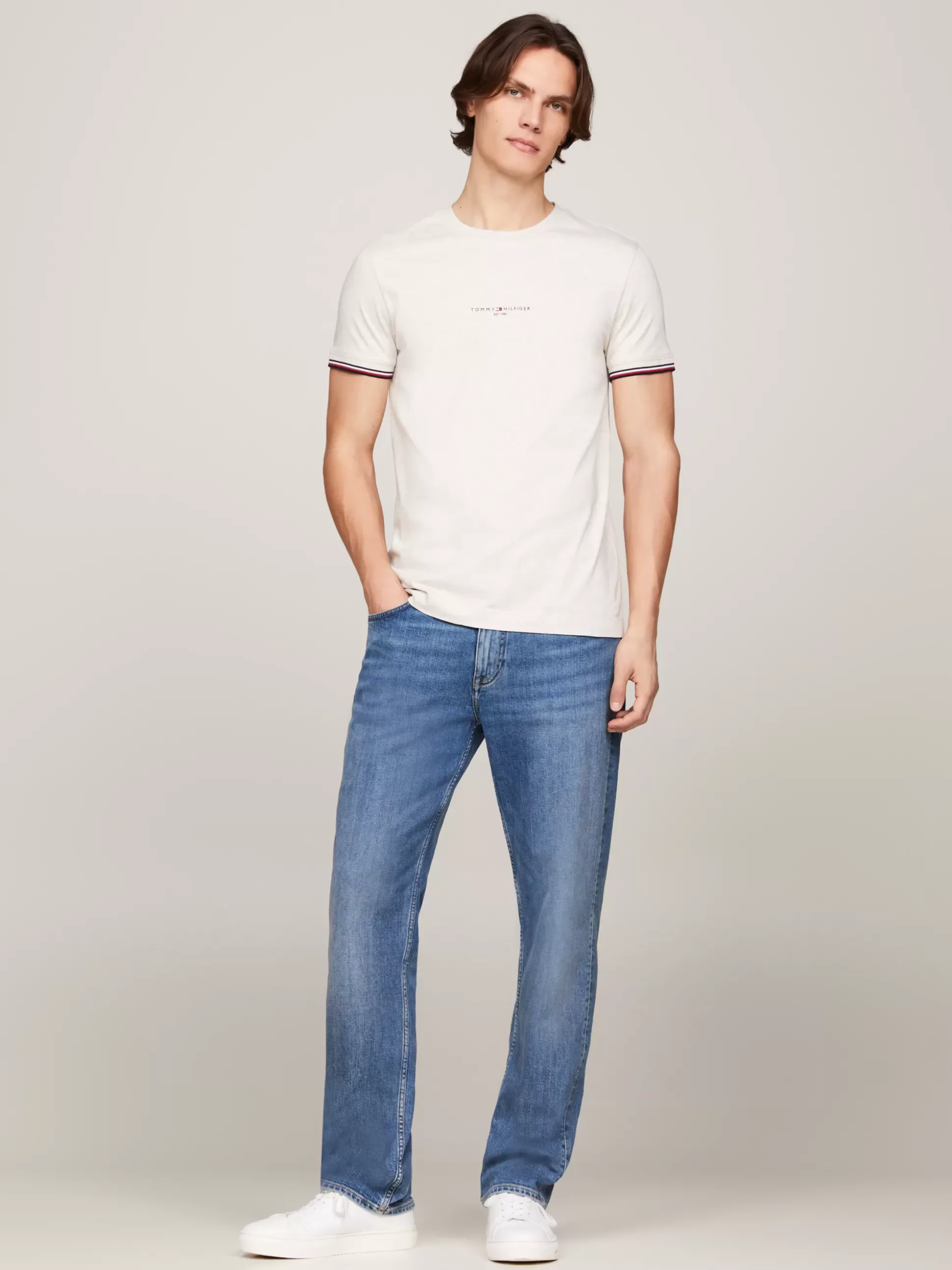 Tommy Hilfiger T-Shirty^T-shirt Z Ozdobnym Wykończeniem Rękawów