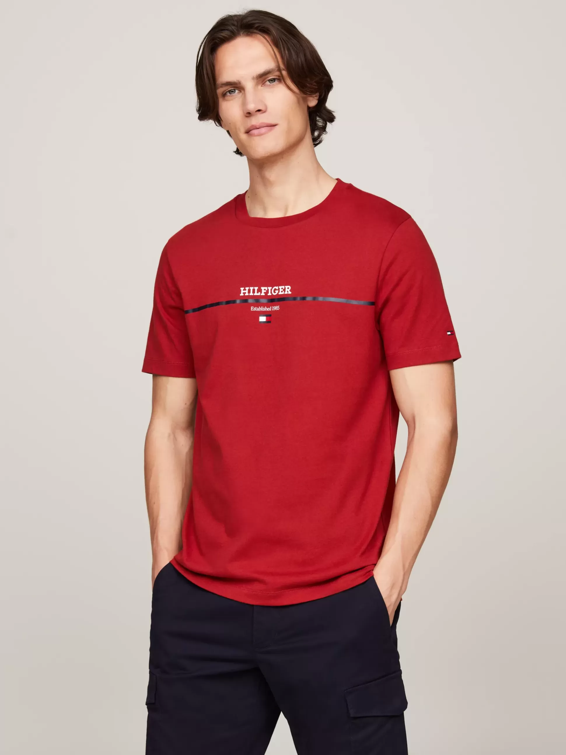 Tommy Hilfiger T-Shirty^T-shirt Z Paskiem I Logo Hilfiger