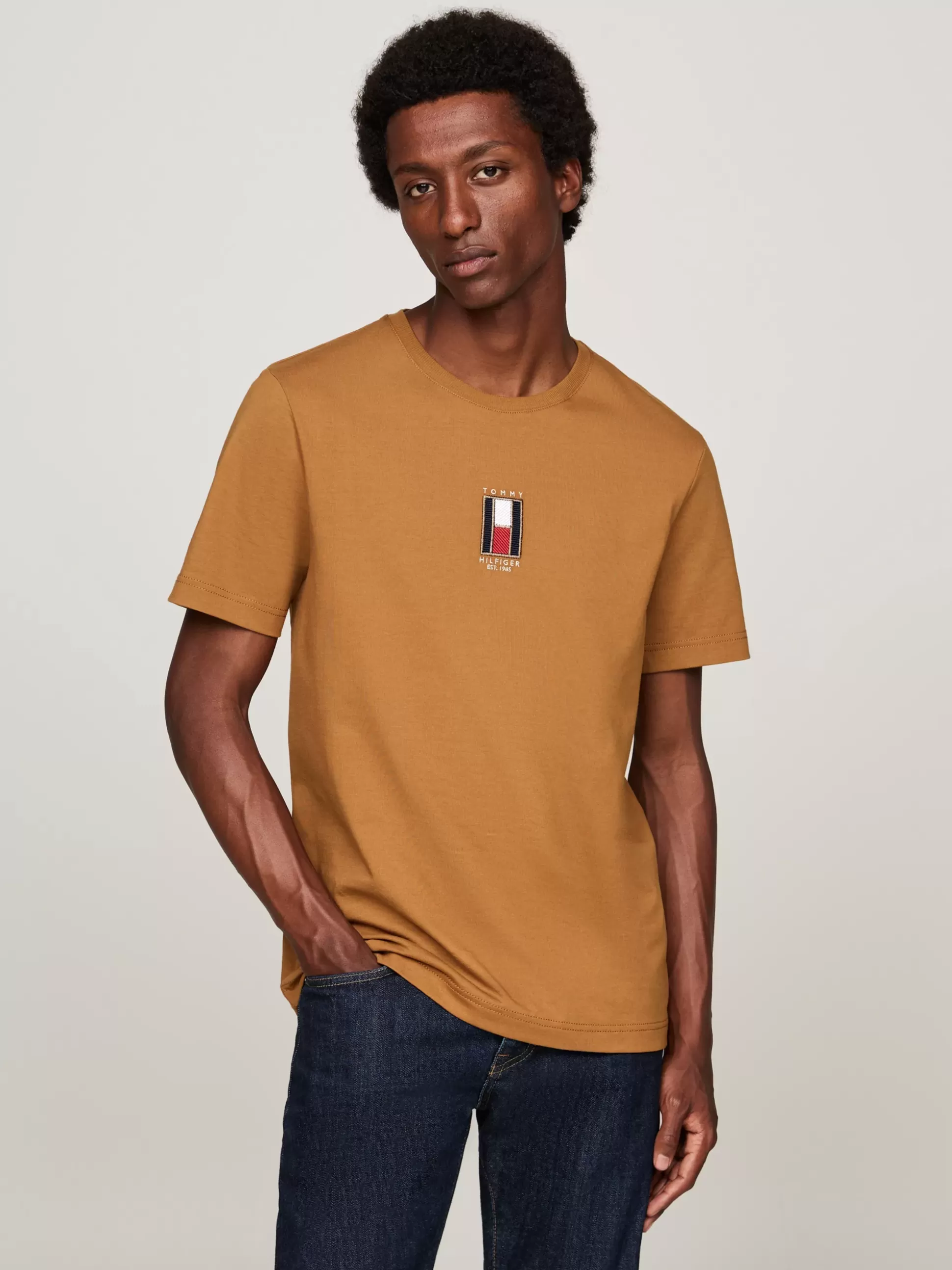 Tommy Hilfiger T-Shirty^T-shirt Z Wyhaftowaną Pionowo Flagą