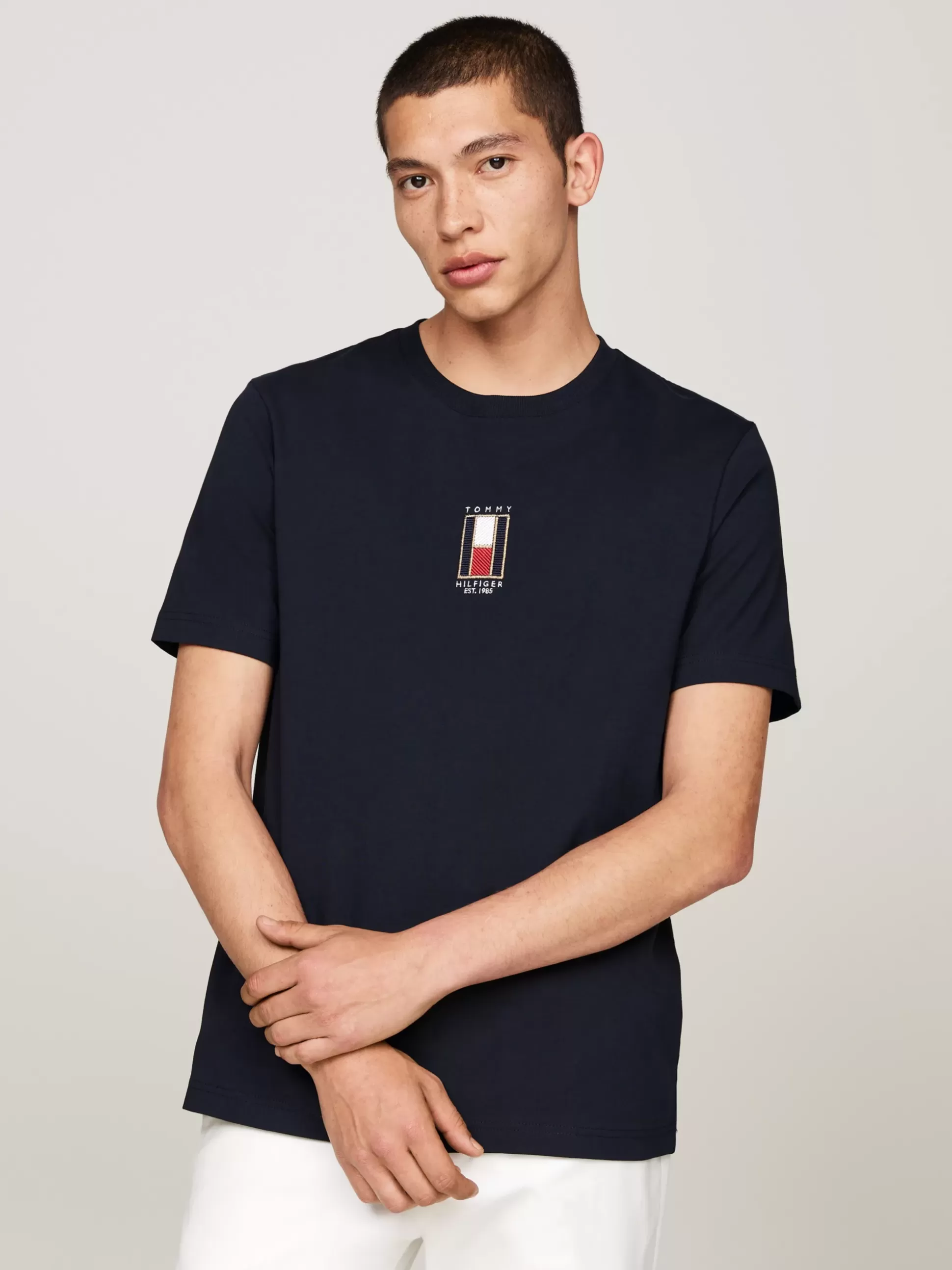 Tommy Hilfiger T-Shirty^T-shirt Z Wyhaftowaną Pionowo Flagą