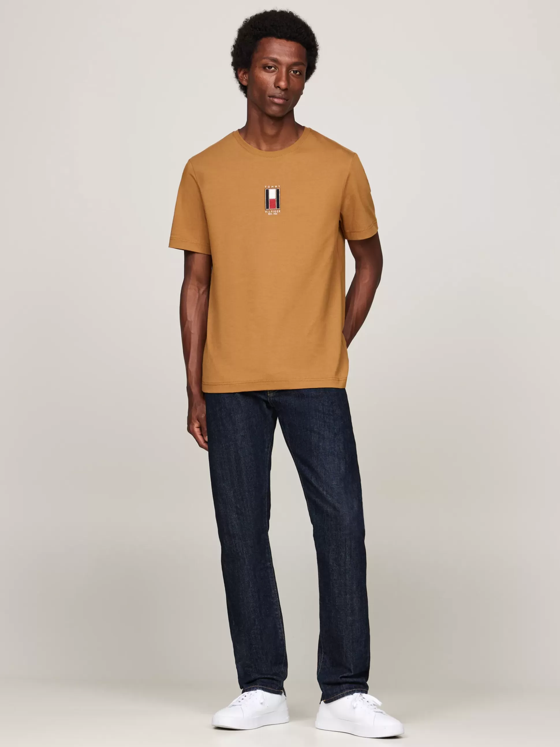 Tommy Hilfiger T-Shirty^T-shirt Z Wyhaftowaną Pionowo Flagą