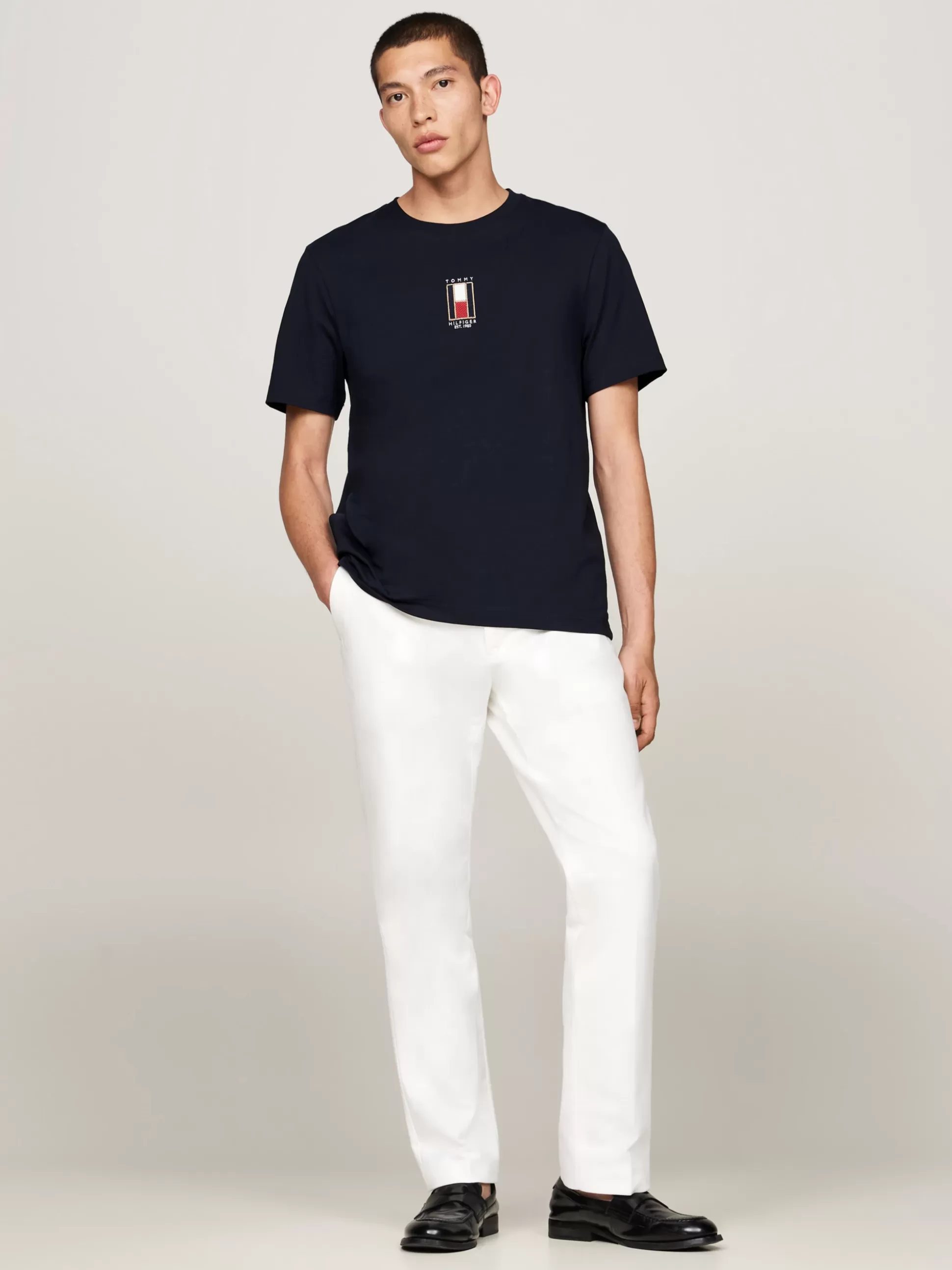 Tommy Hilfiger T-Shirty^T-shirt Z Wyhaftowaną Pionowo Flagą