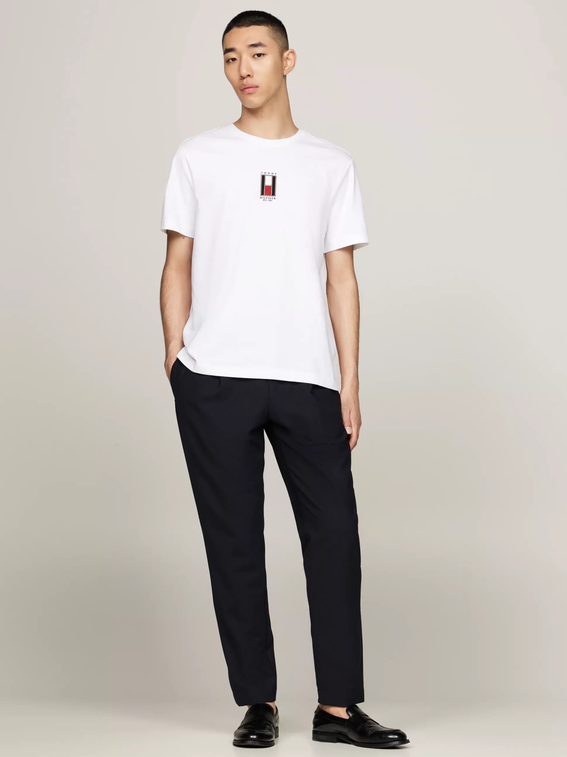 Tommy Hilfiger T-Shirty^T-shirt Z Wyhaftowaną Pionowo Flagą