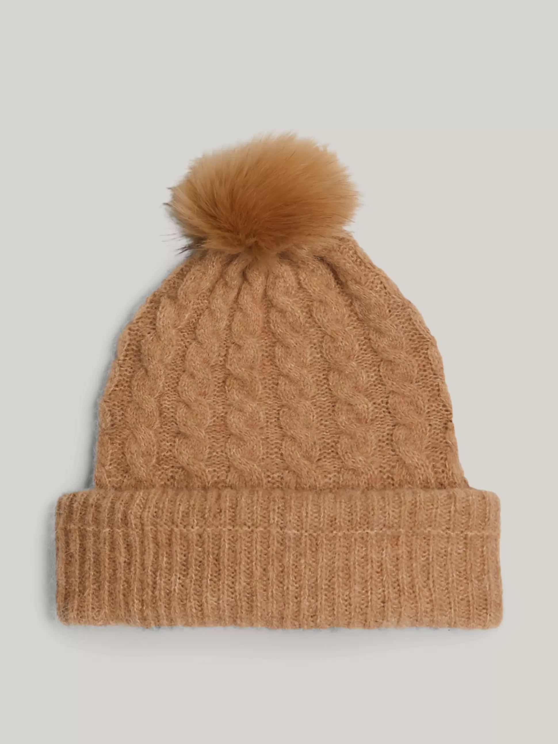 Tommy Hilfiger Czapki | Czapki I Szaliki^Warkoczowa Czapka Typu Beanie Z Wełną Z Alpaki